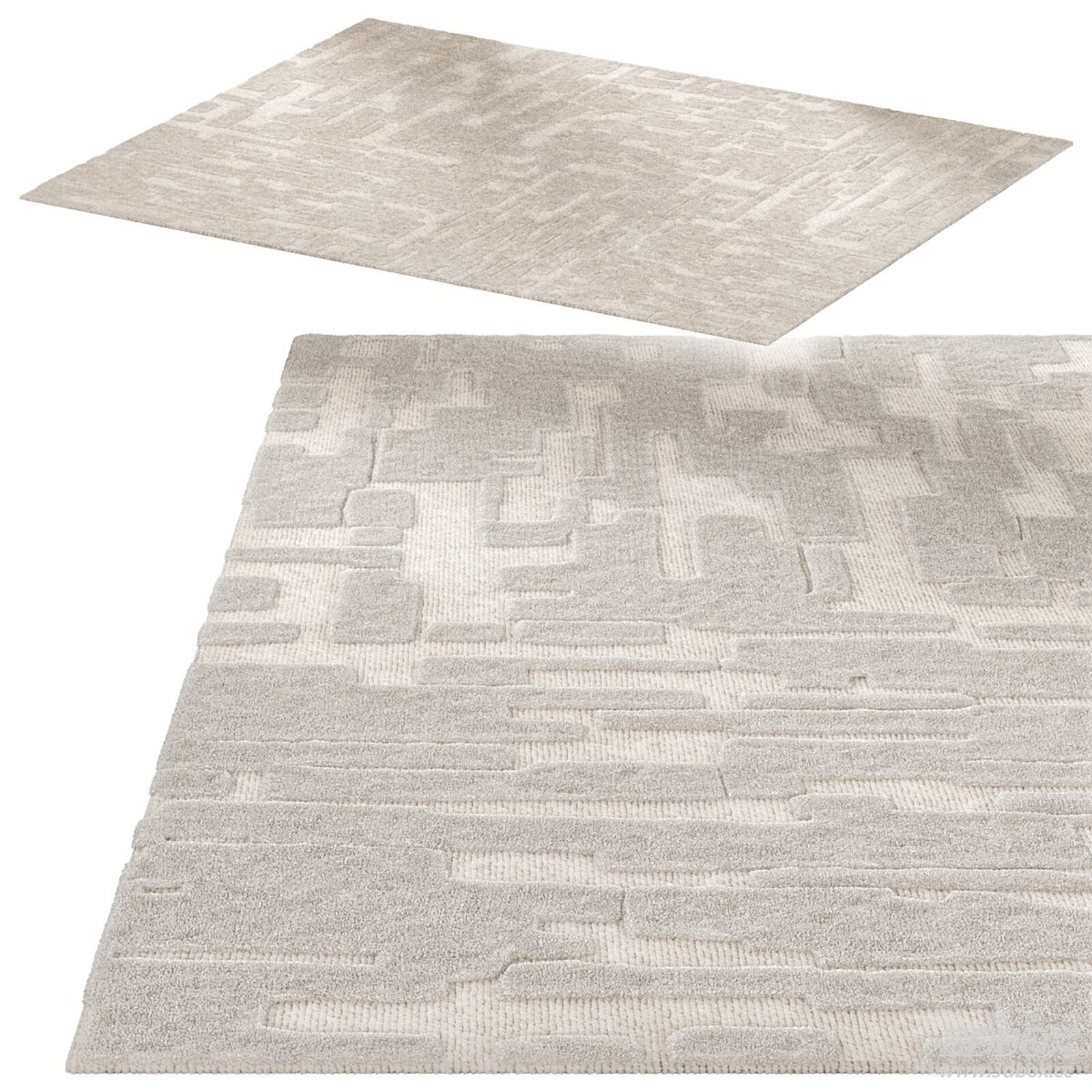 Two Modern Carpet 3D Models