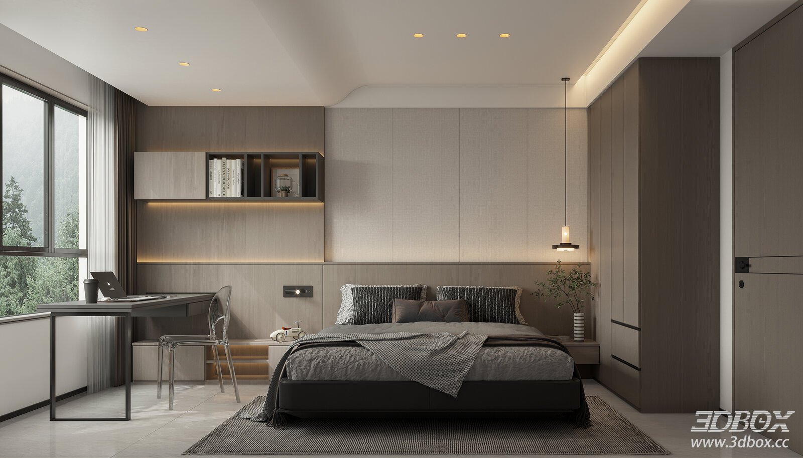 Modern Bedroom 3D Model