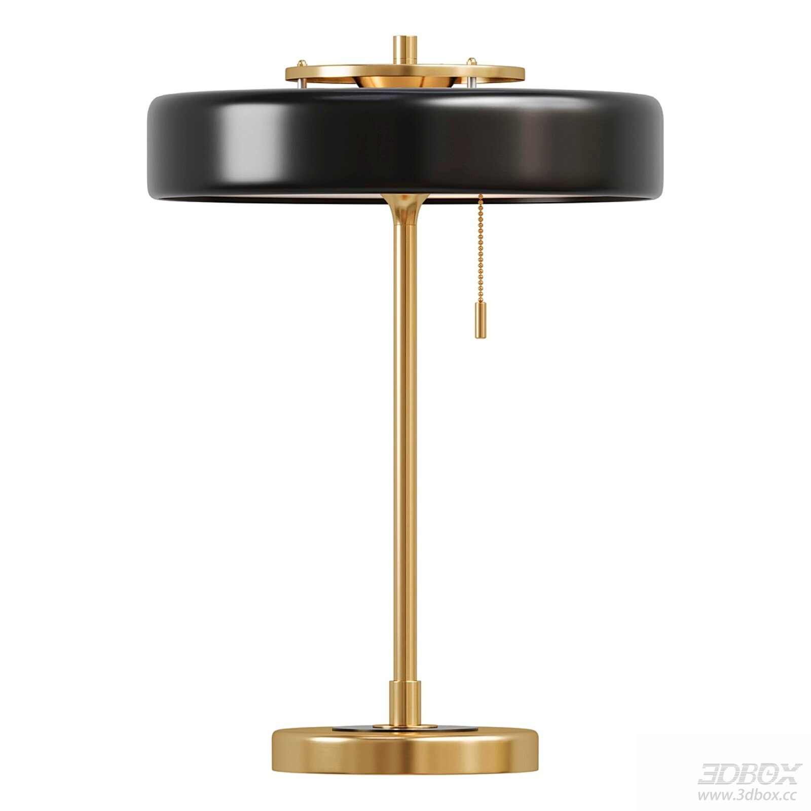 Modern Metal Table Lamp 3D Model