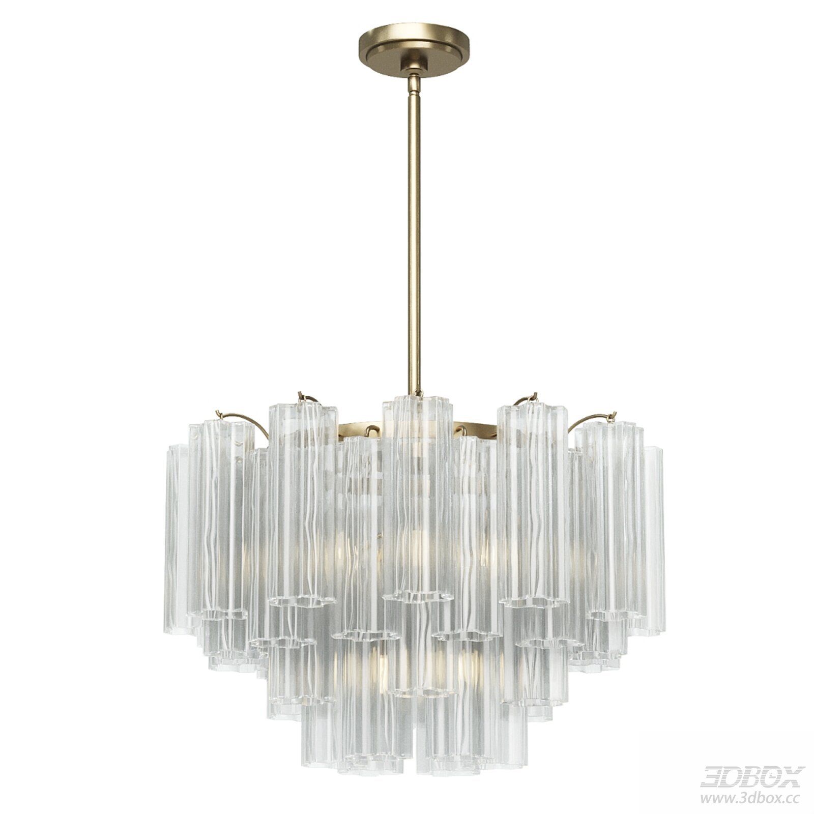 Modern Glass Ceiling Lamp 3D Model