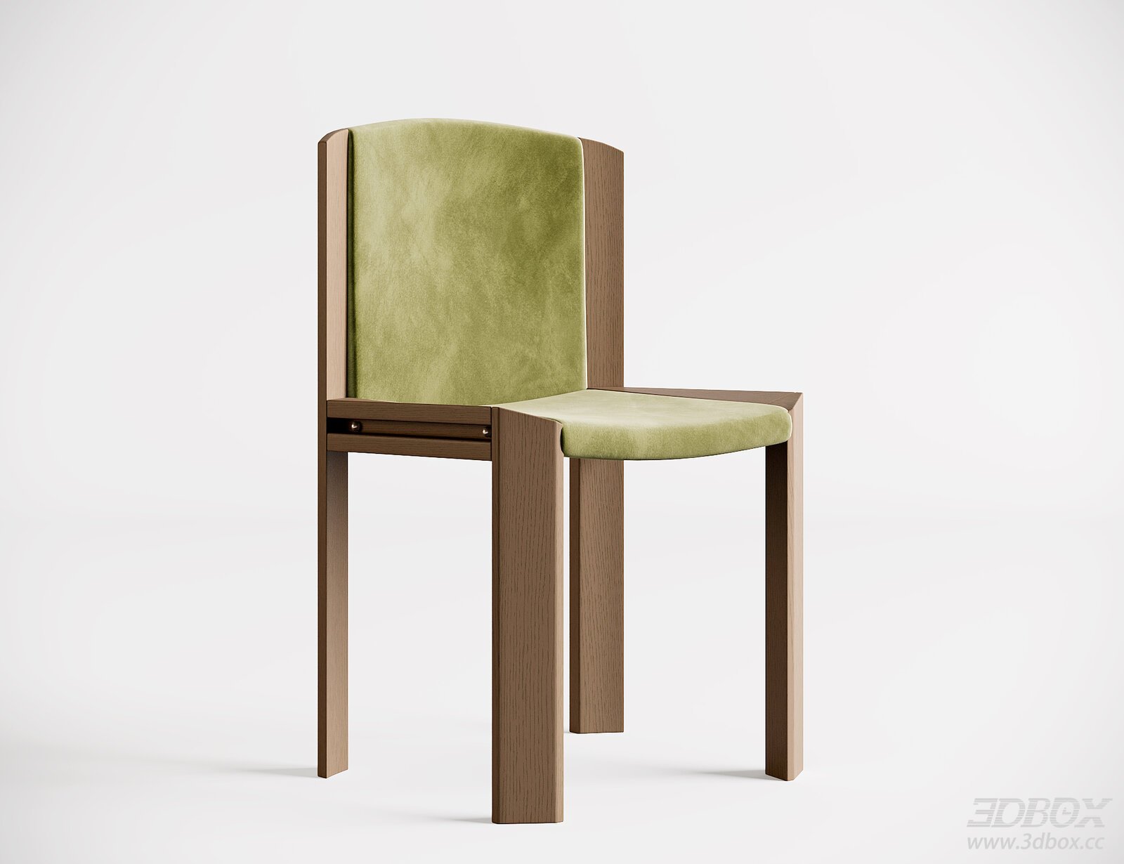 Modern Fabric Chair 3D Model