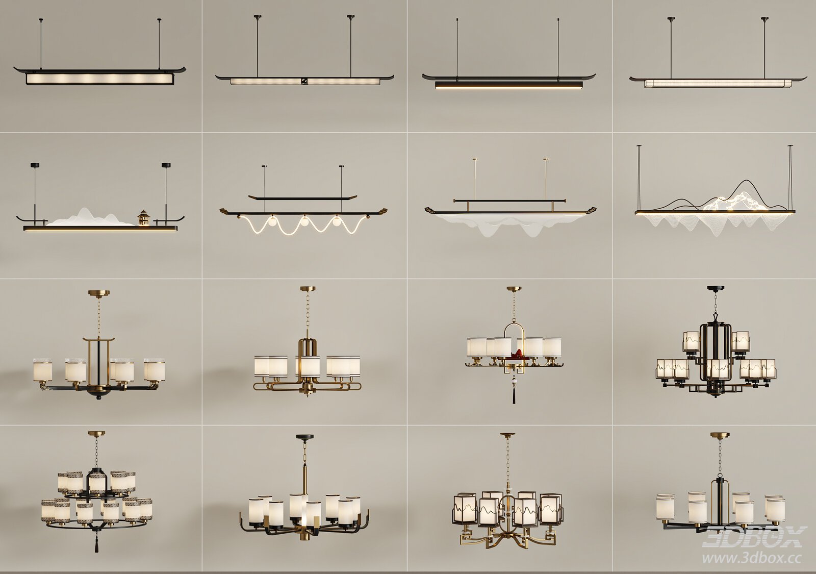 Modern Ceiling Lamp 3D Models Collection