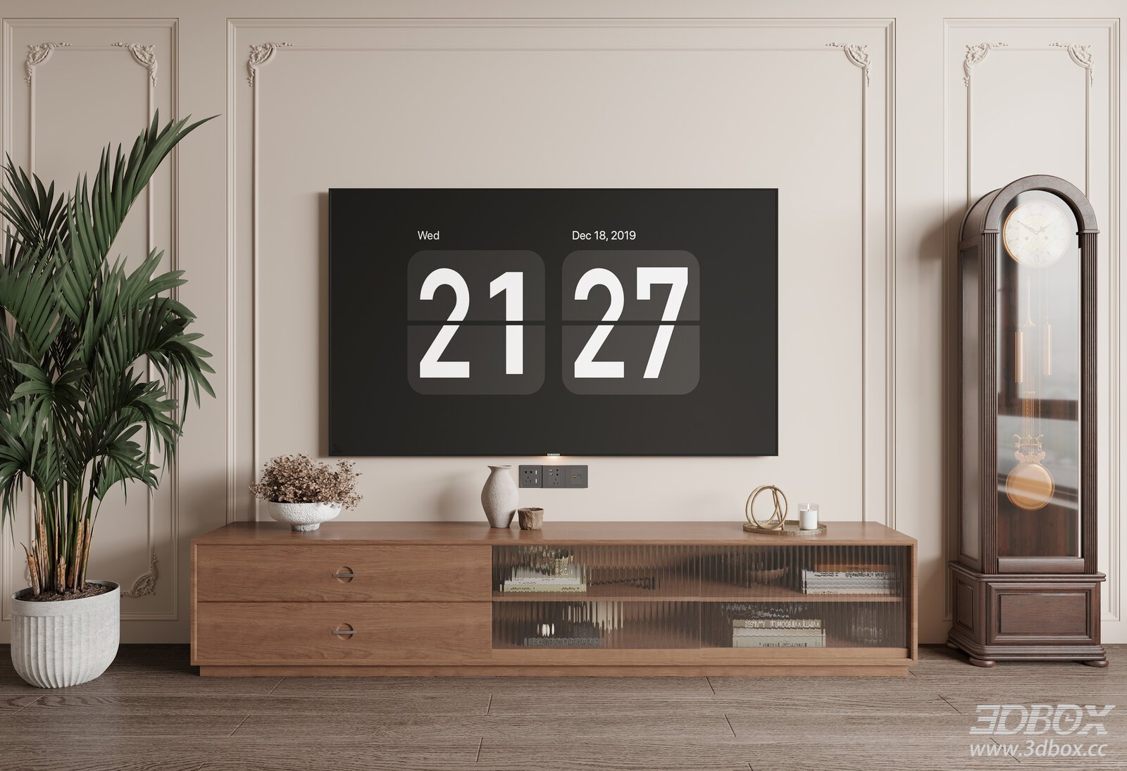 Modern Living Room TV Cabinet 3D Model