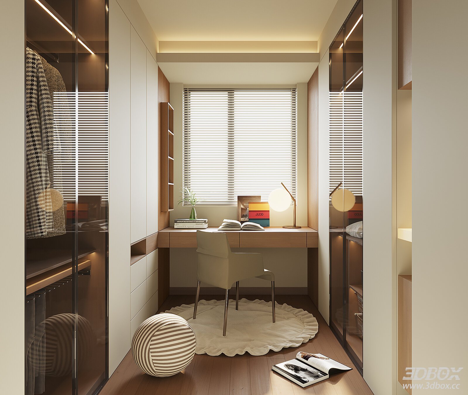 Modern Dressing Room 3D Model
