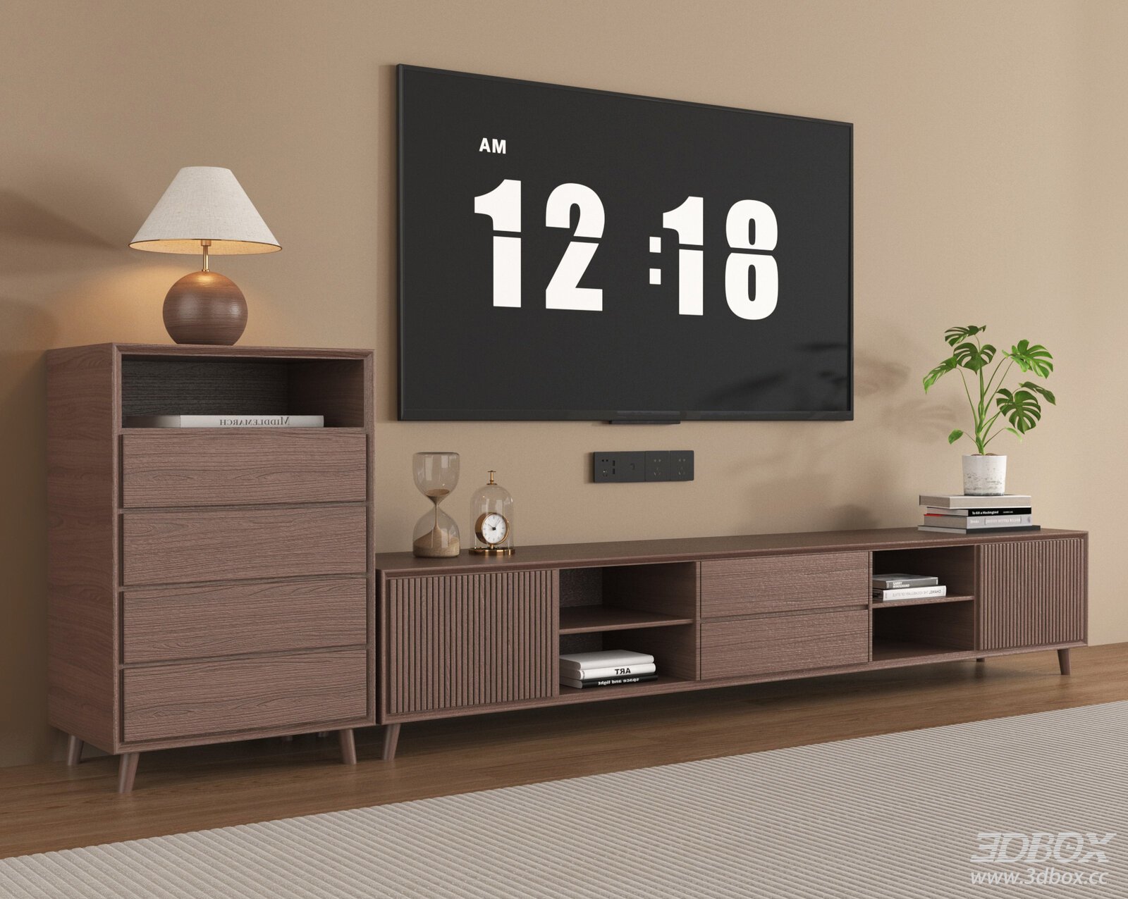 Modern TV Cabinet Set for Living Room