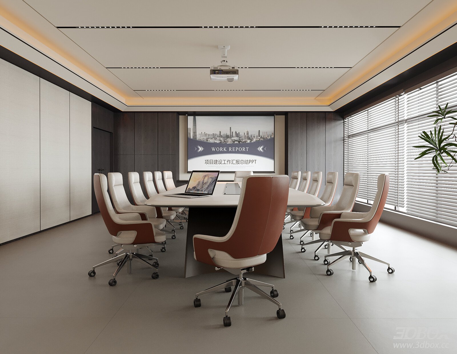 Modern Meeting - Conference Room 3D Model