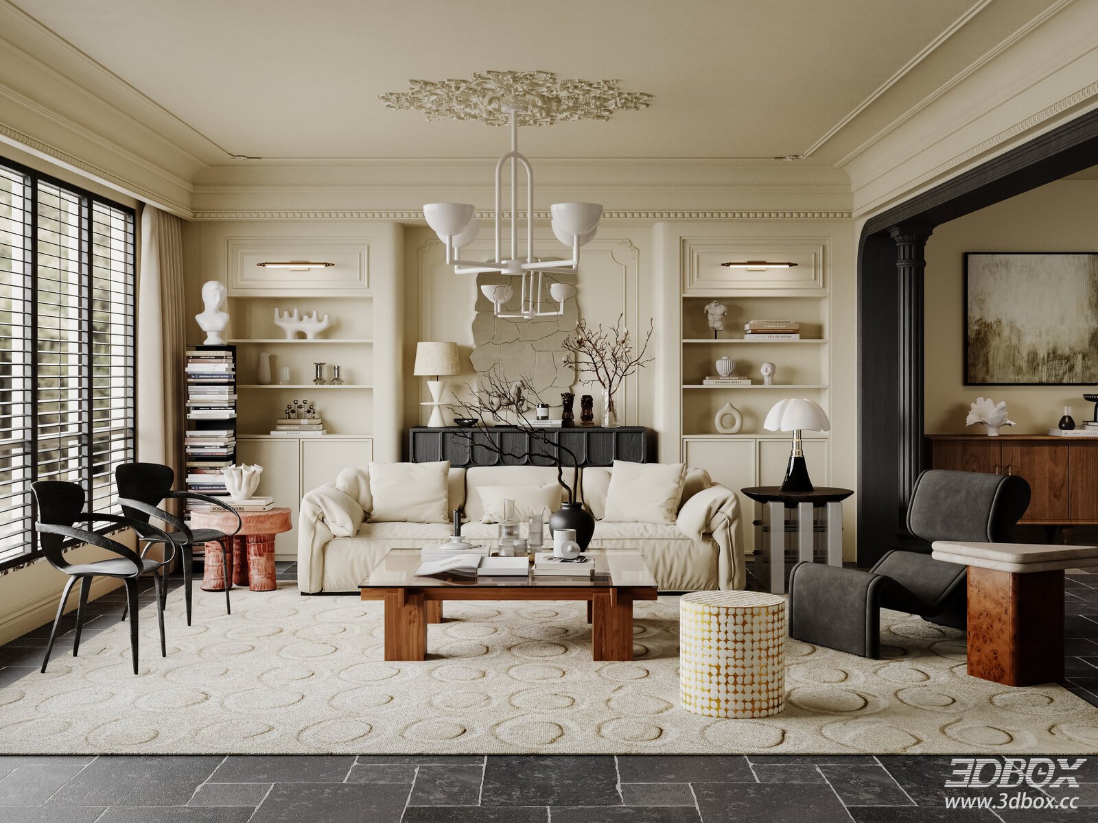 Modern Living Room 3D Model
