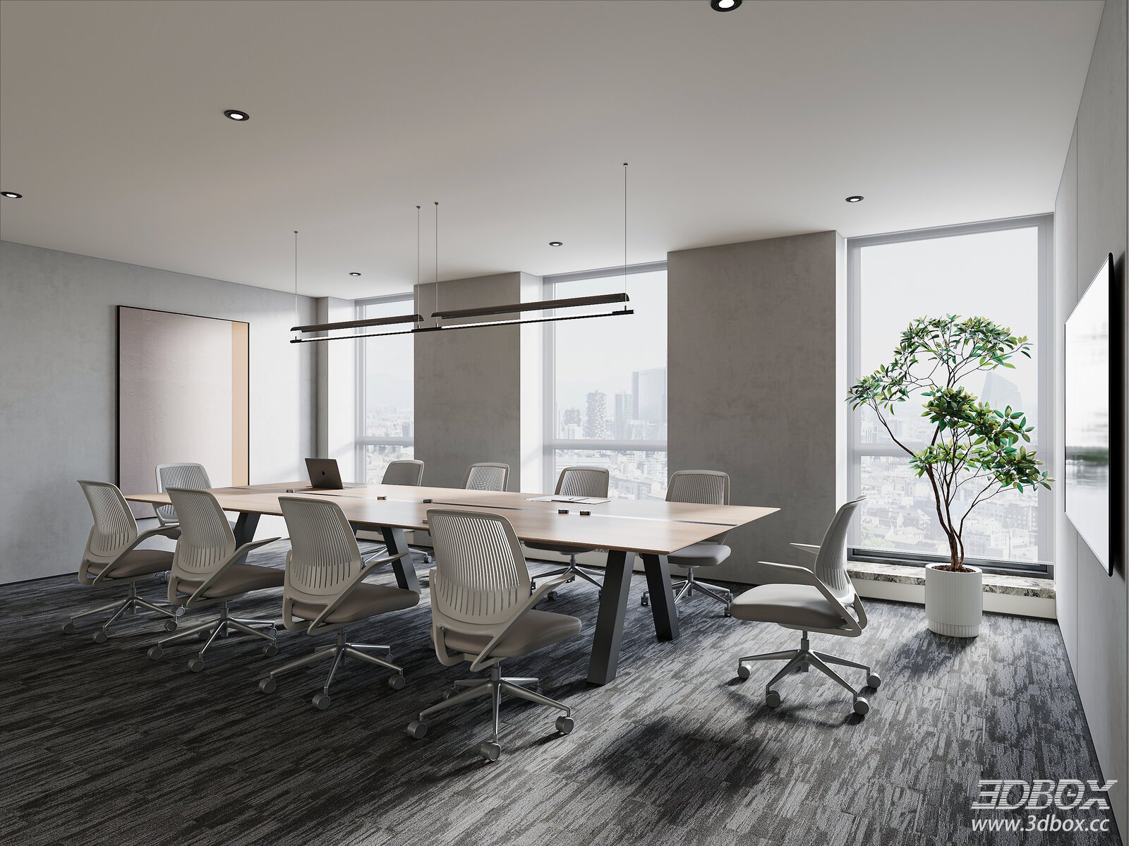 Modern Meeting - Conference Room 3D Model