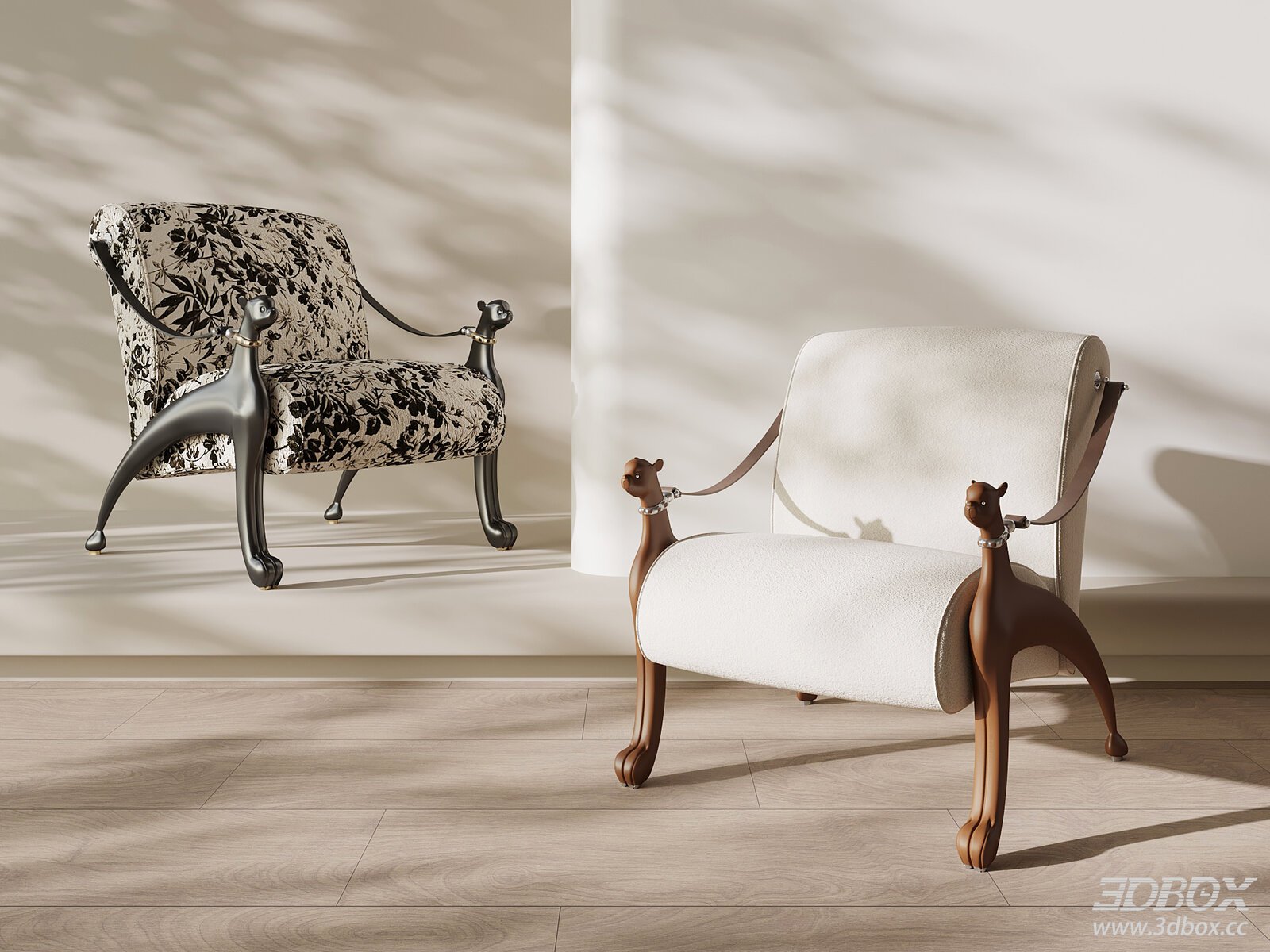 Stylish Armchair 3D Model