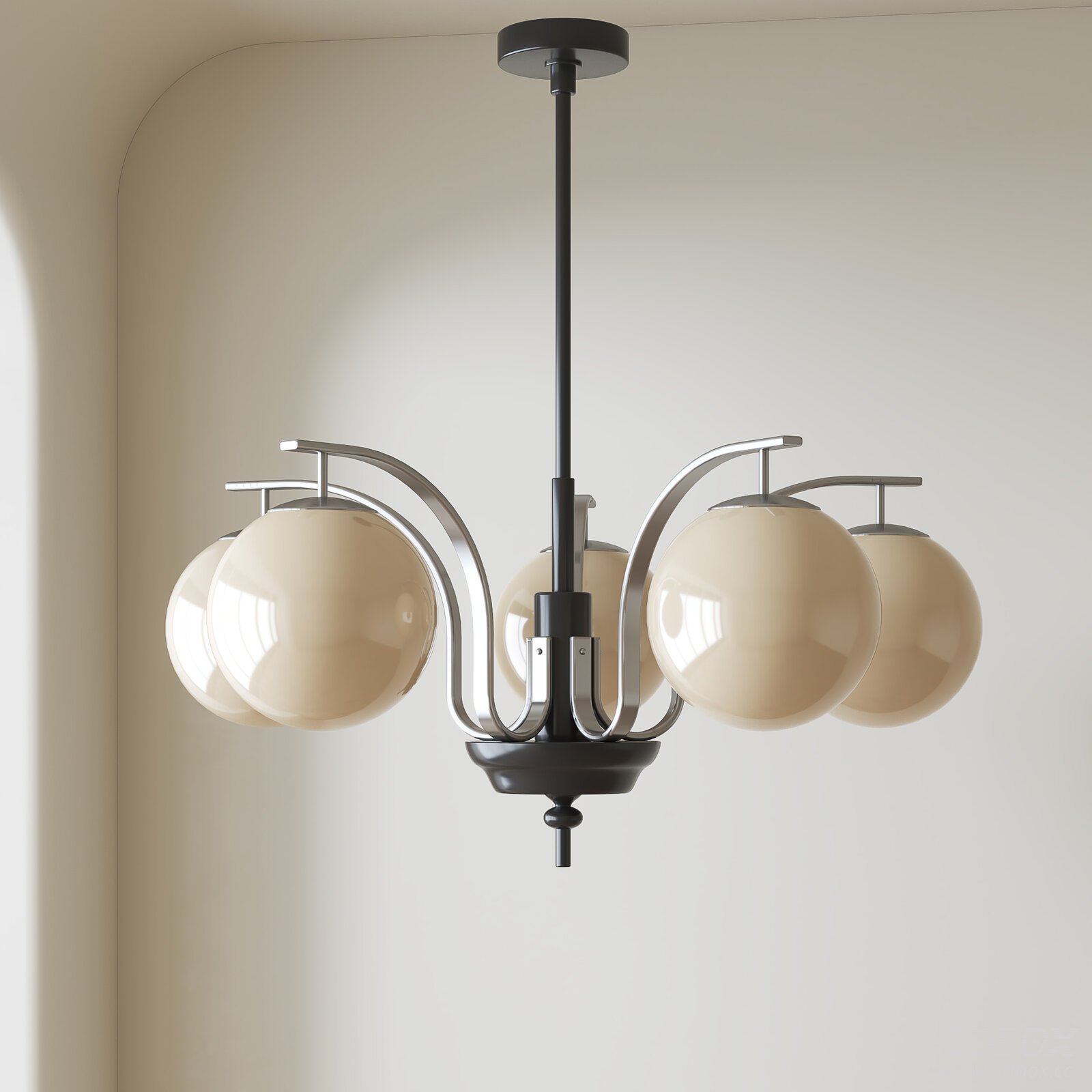 Modern Ceiling Lamp with Glass Balls