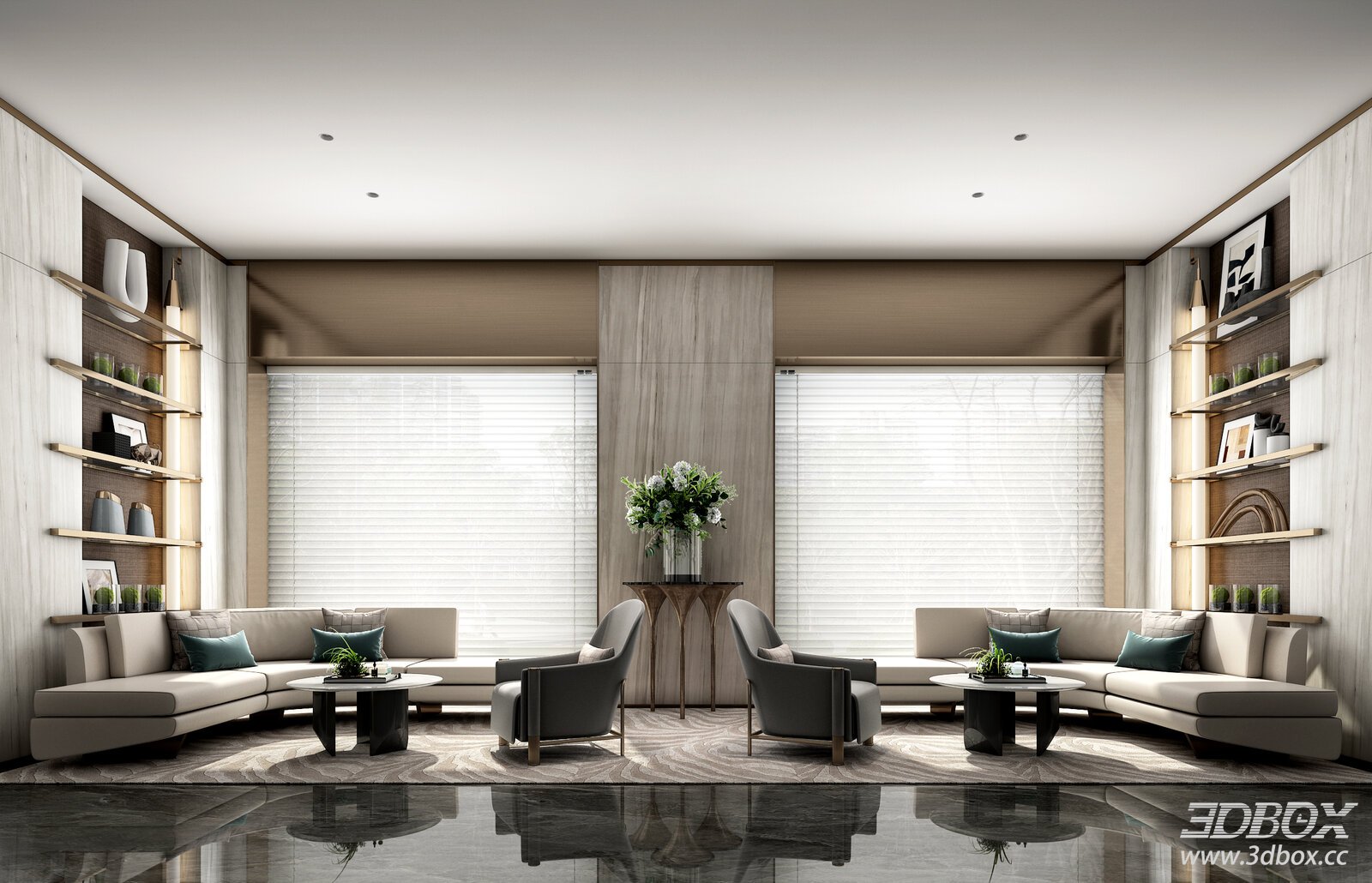 Modern Living Room Interior Model