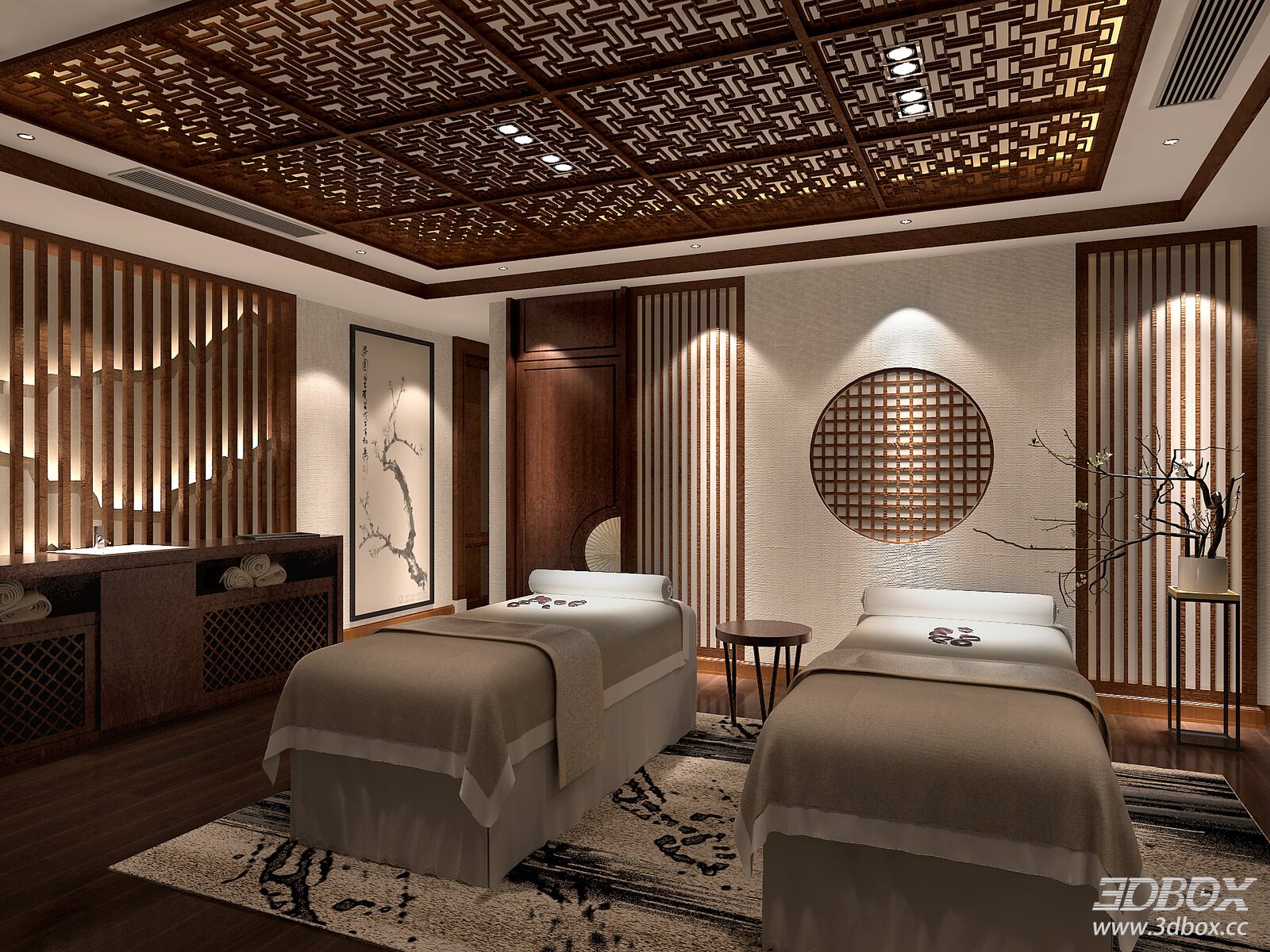 Spa Room Interior with Luxury Elements