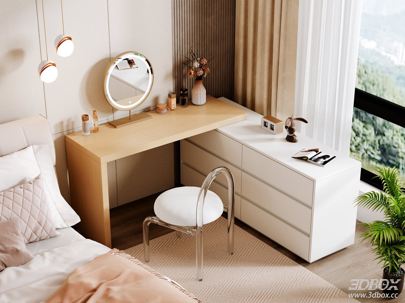 Modern Bedroom Furniture Setup