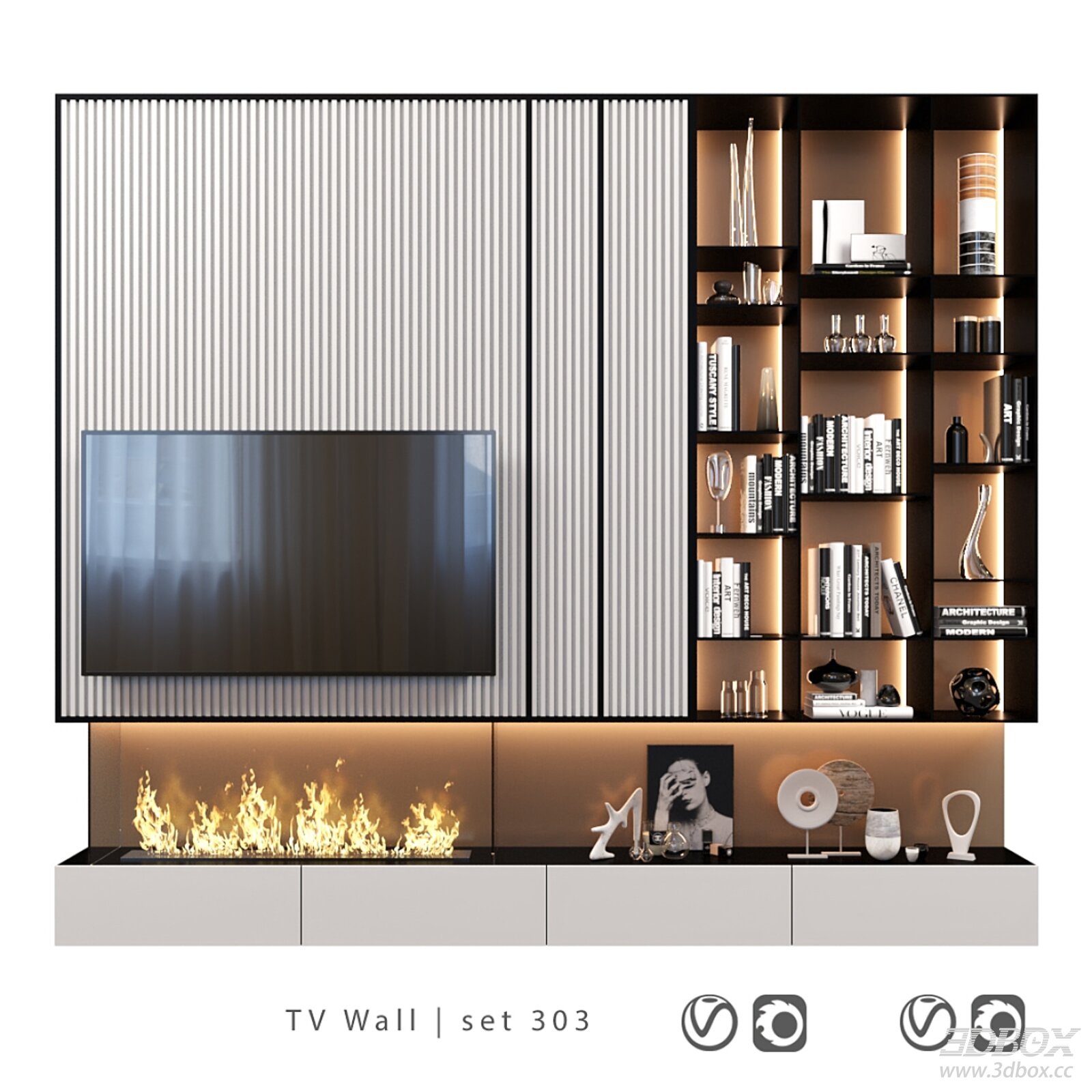 Modern TV Wall Set 303