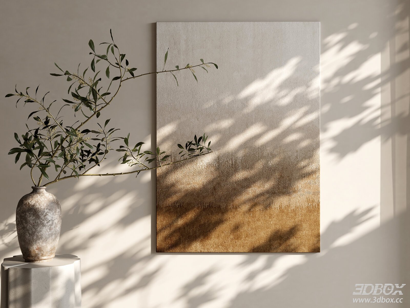 Modern Vase with Plant Decoration