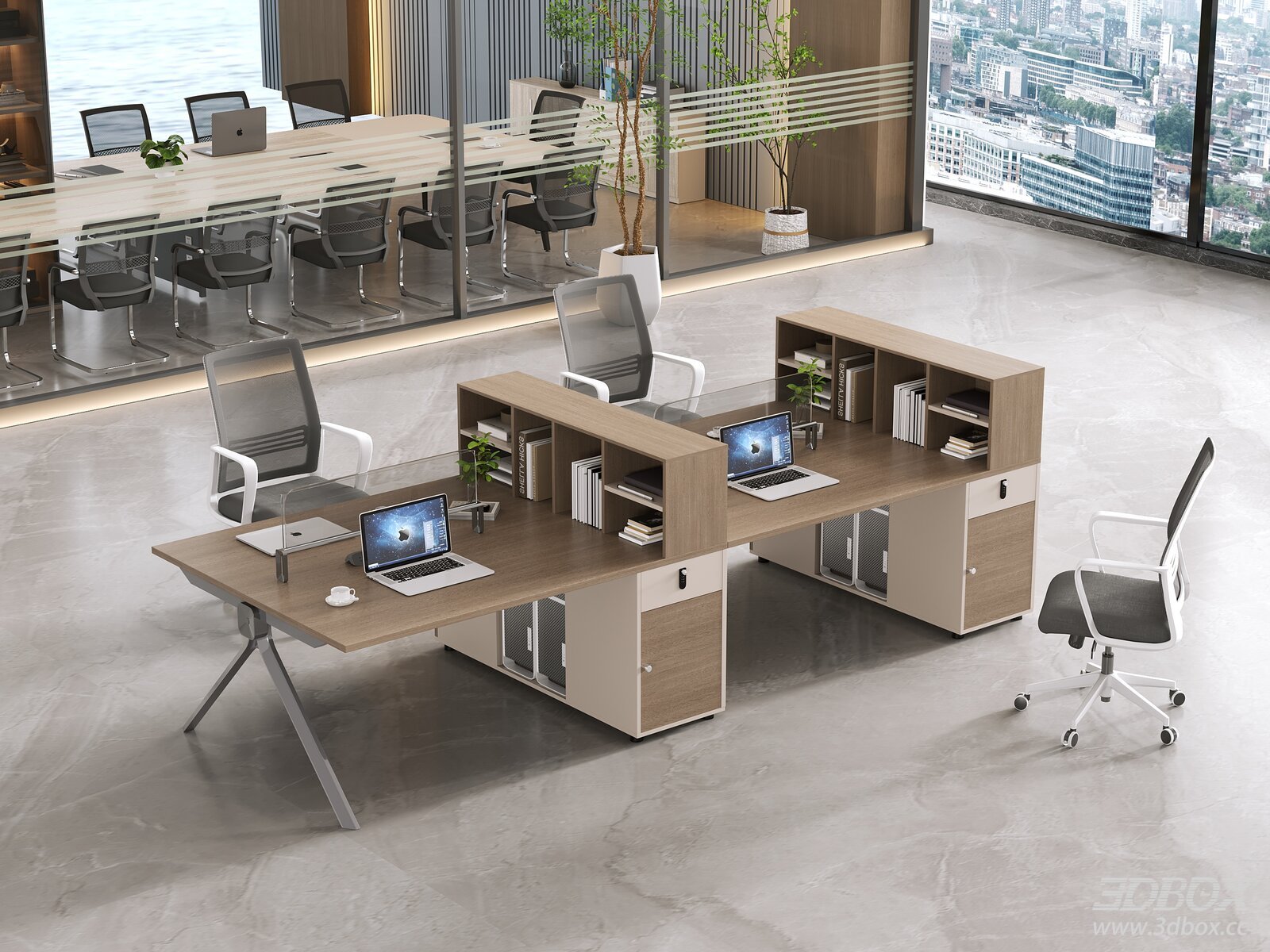 Modern Office Desk and Chair Set