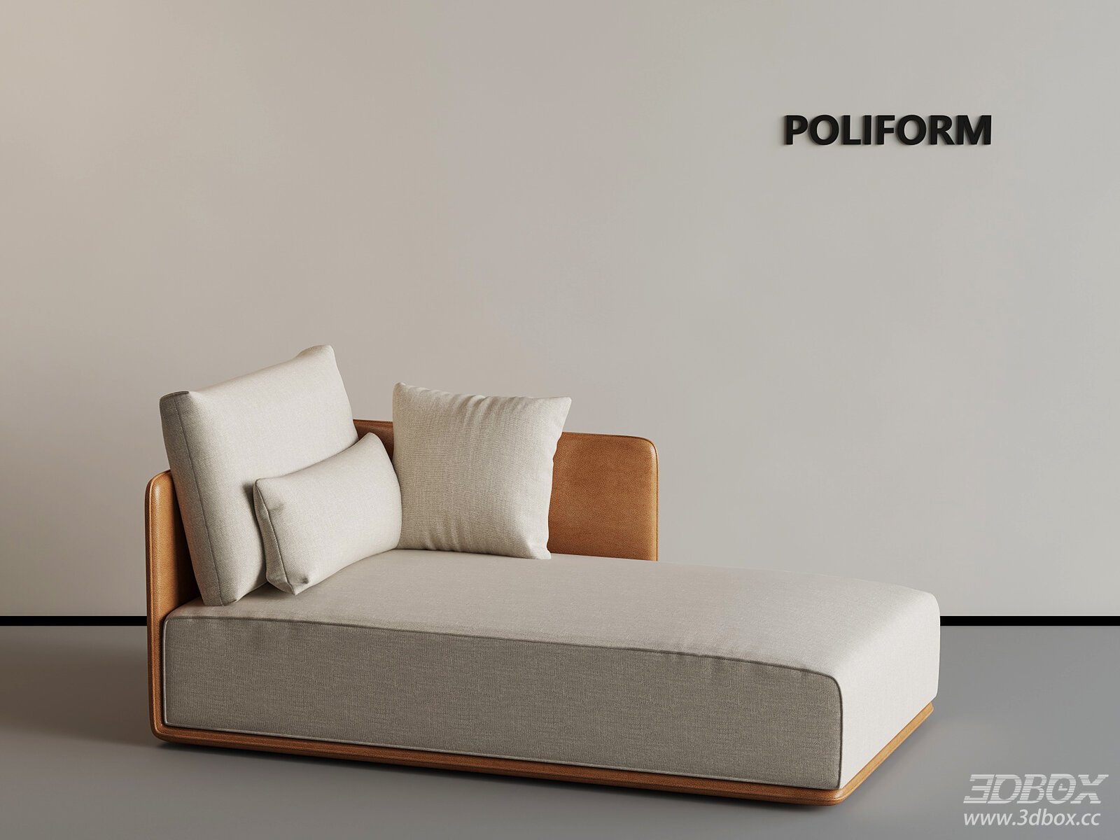 Modern Single Sofa with Pillows by Poliform