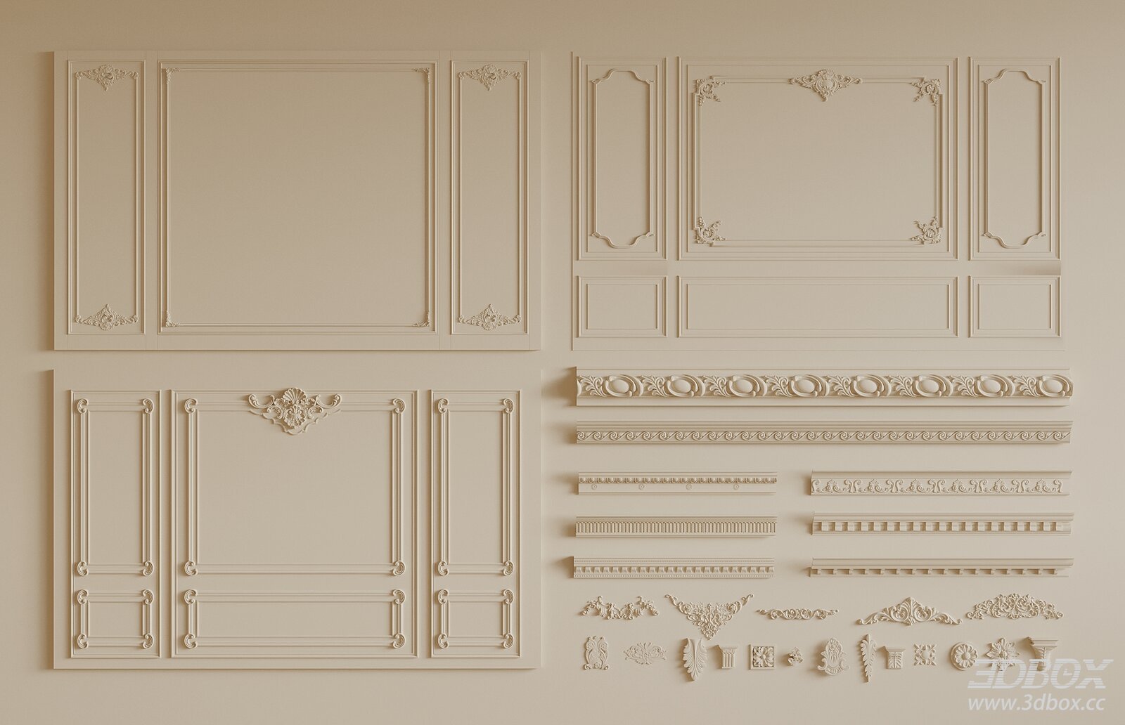 Modern 3D Panel Decoration