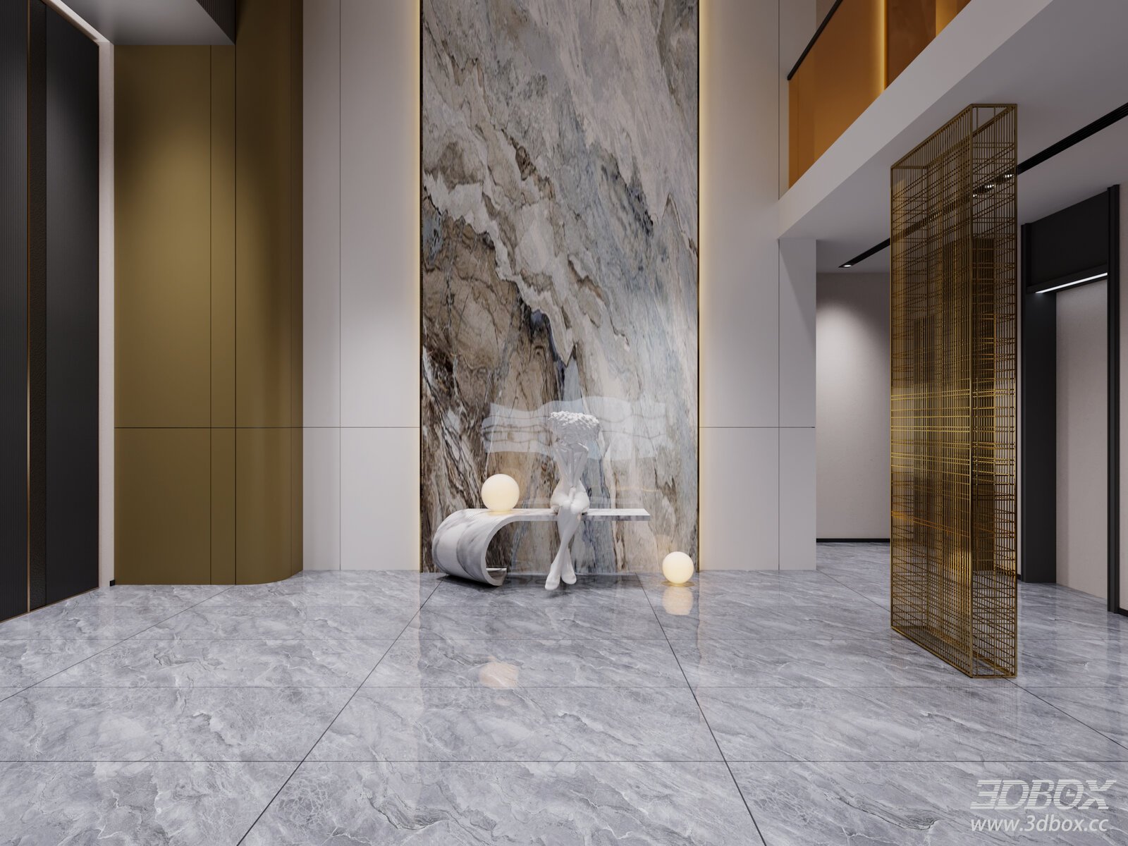 Modern Hallway Interior Model