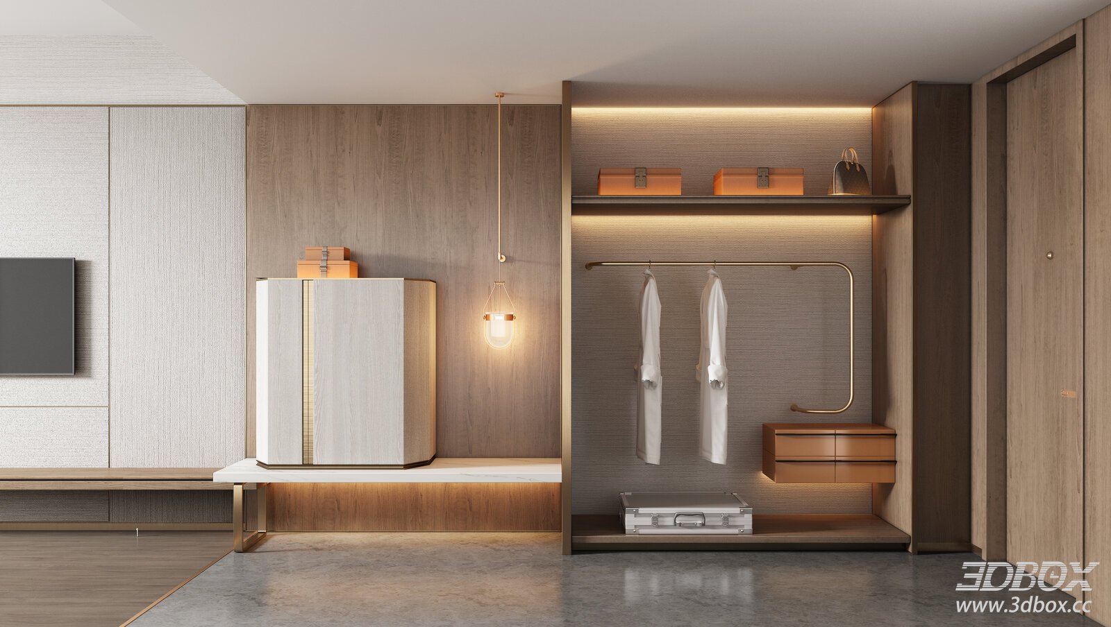 Modern Bedroom Cabinet and Wardrobe Model