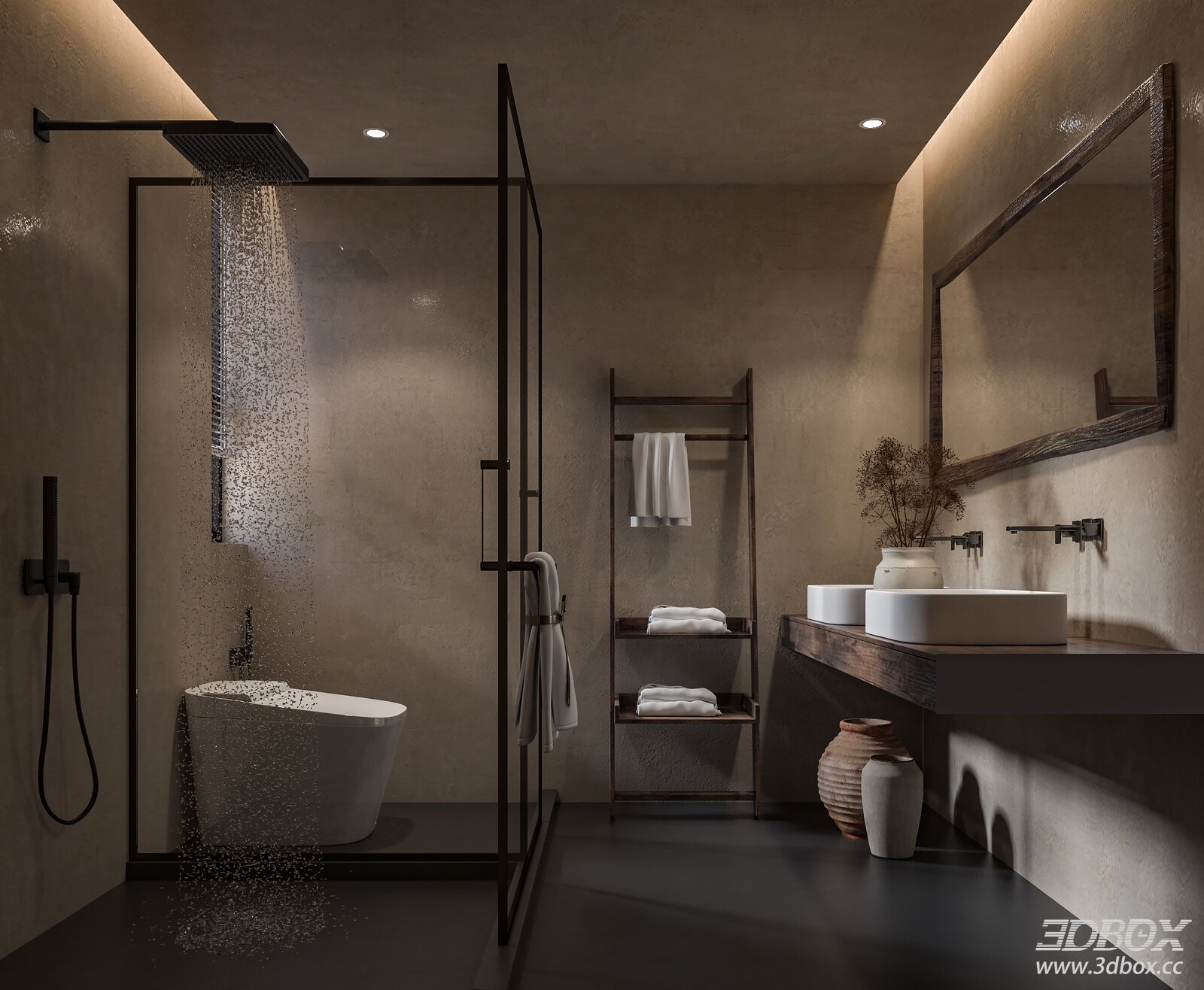 Modern Bathroom Interior Model