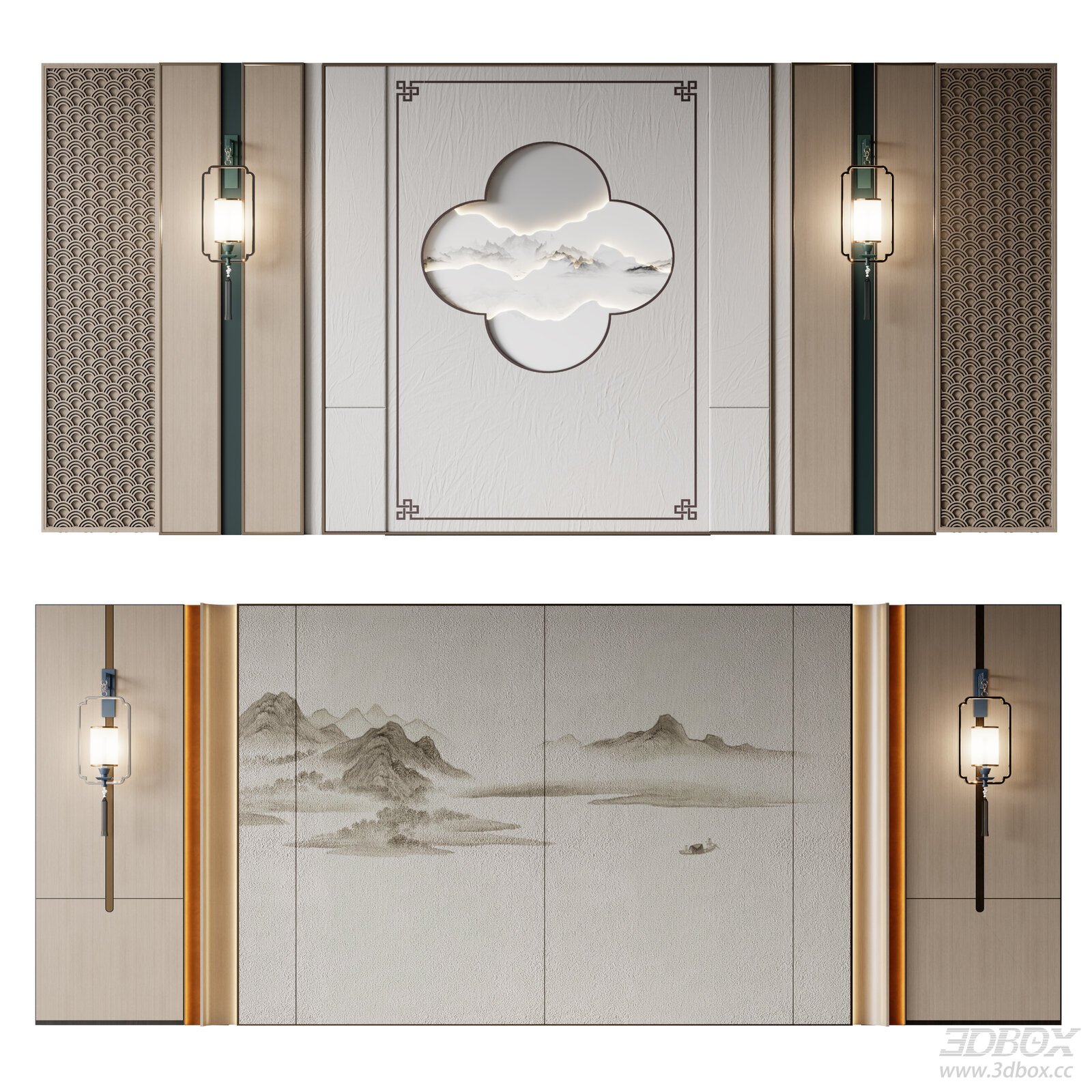 Modern Decorative 3D Wall Panel with Lighting