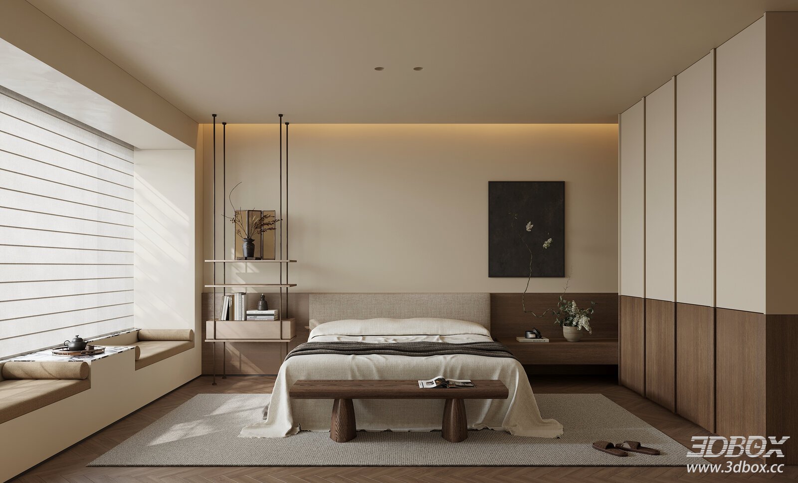 Modern Bedroom Interior Model