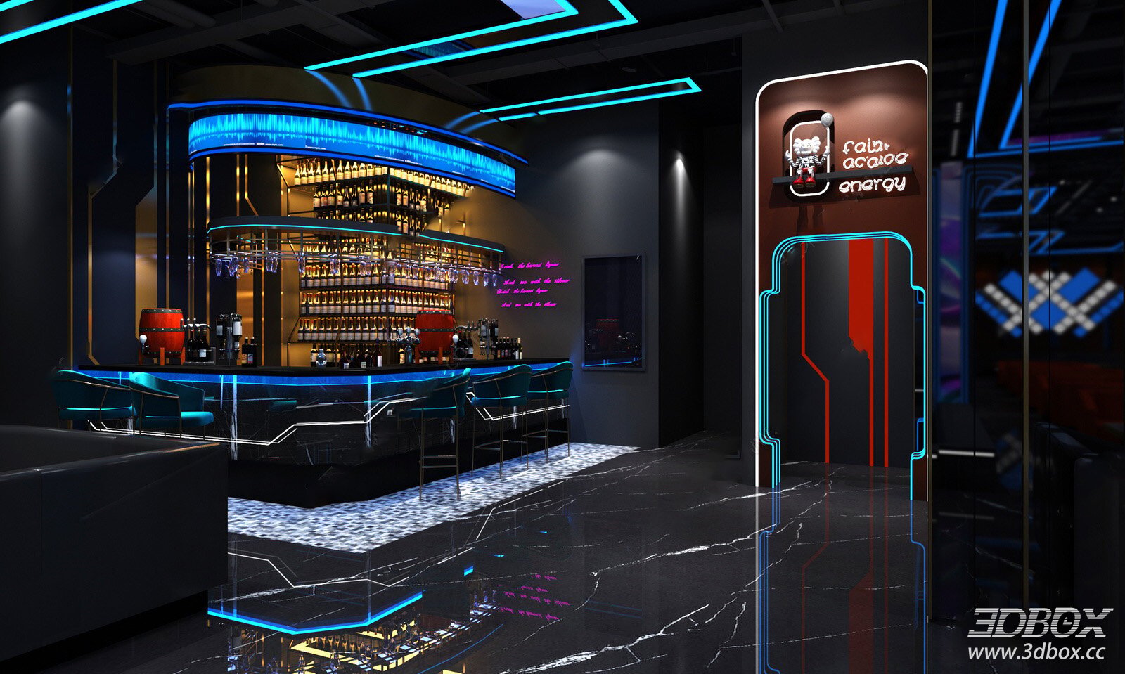 Modern General Room Interior Model