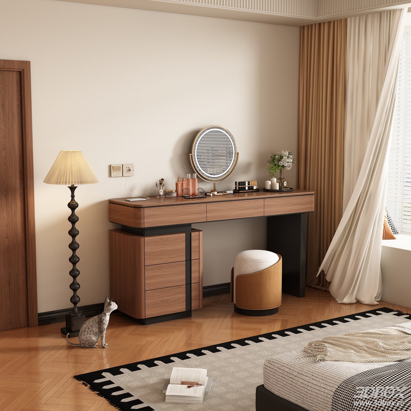 Modern Bedroom Furniture Setup