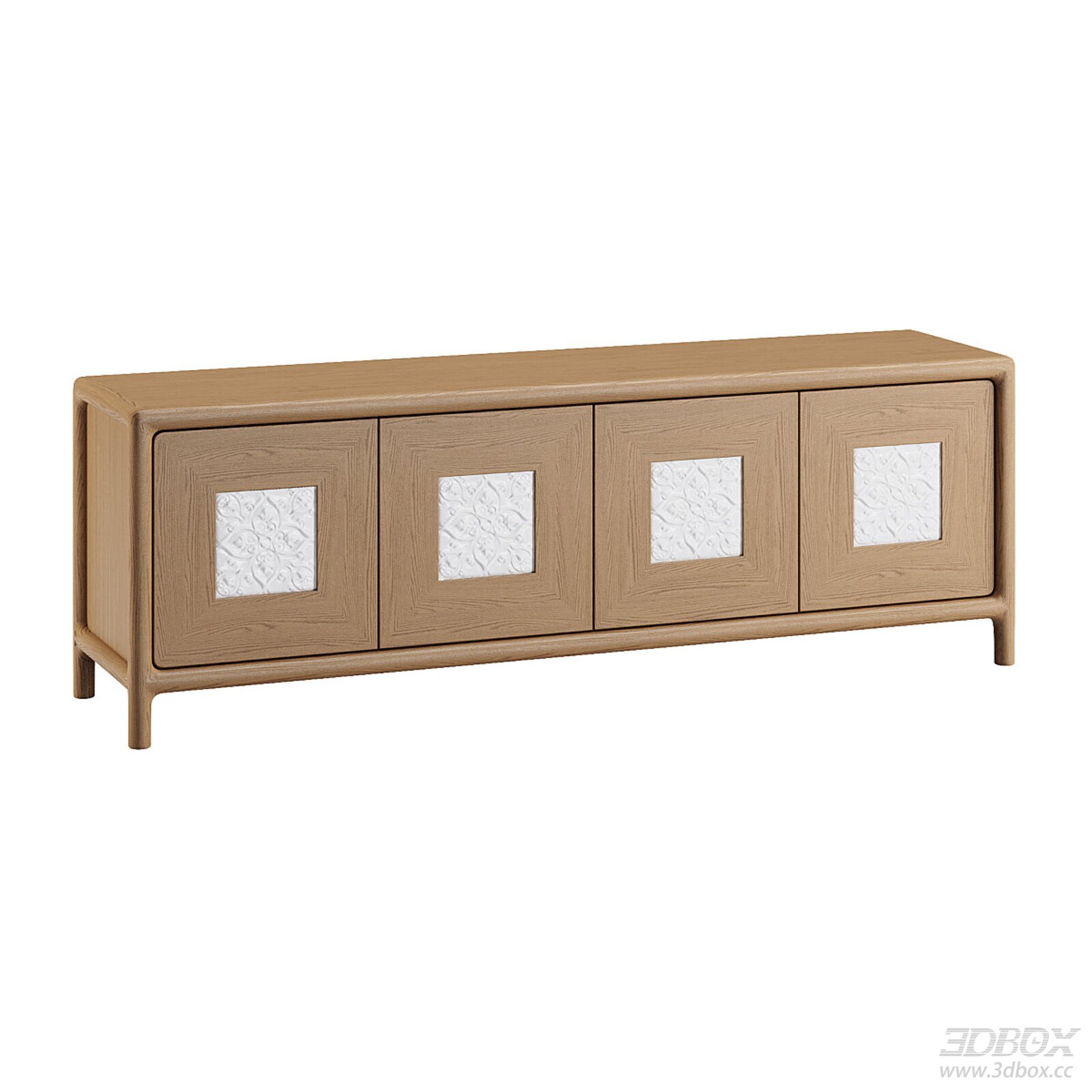 Modern Sideboard with Glass Inserts