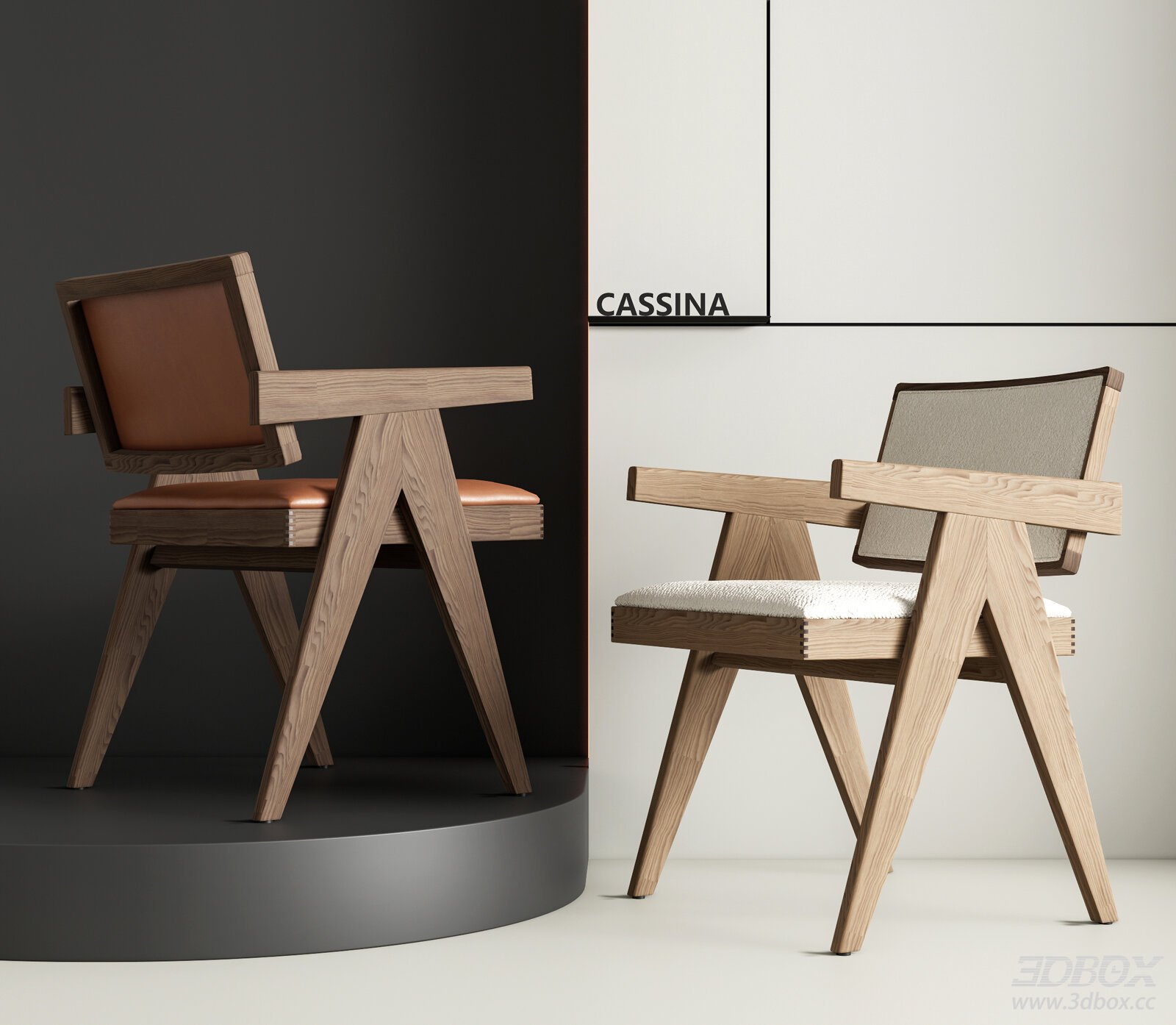 Modern Wooden Armchairs