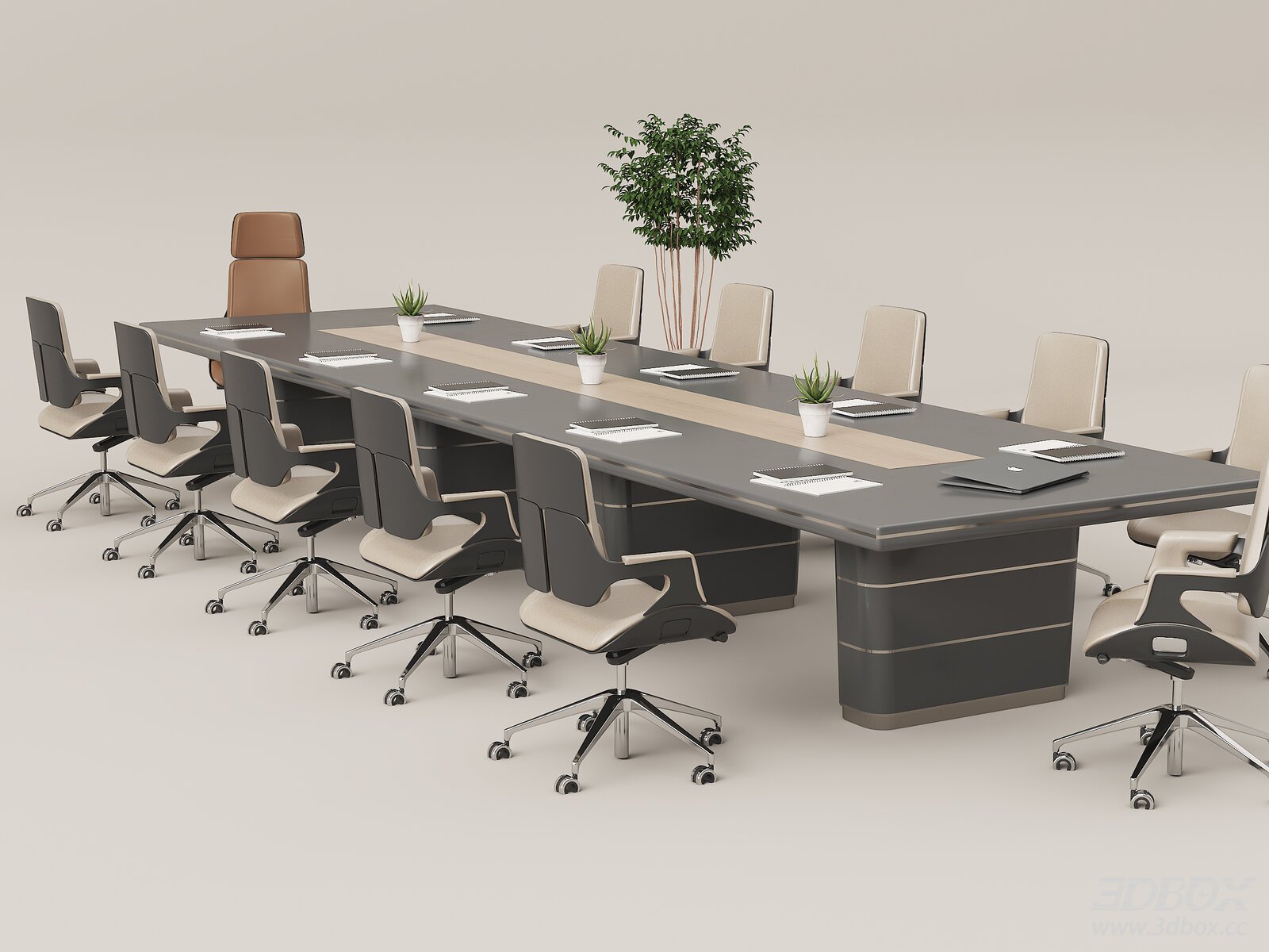 Modern Conference Table and Chairs Set