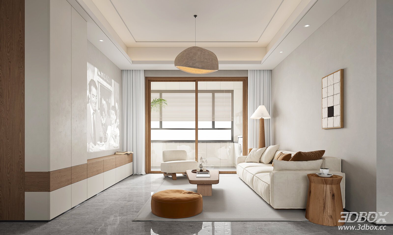 Modern Living Room Interior Model