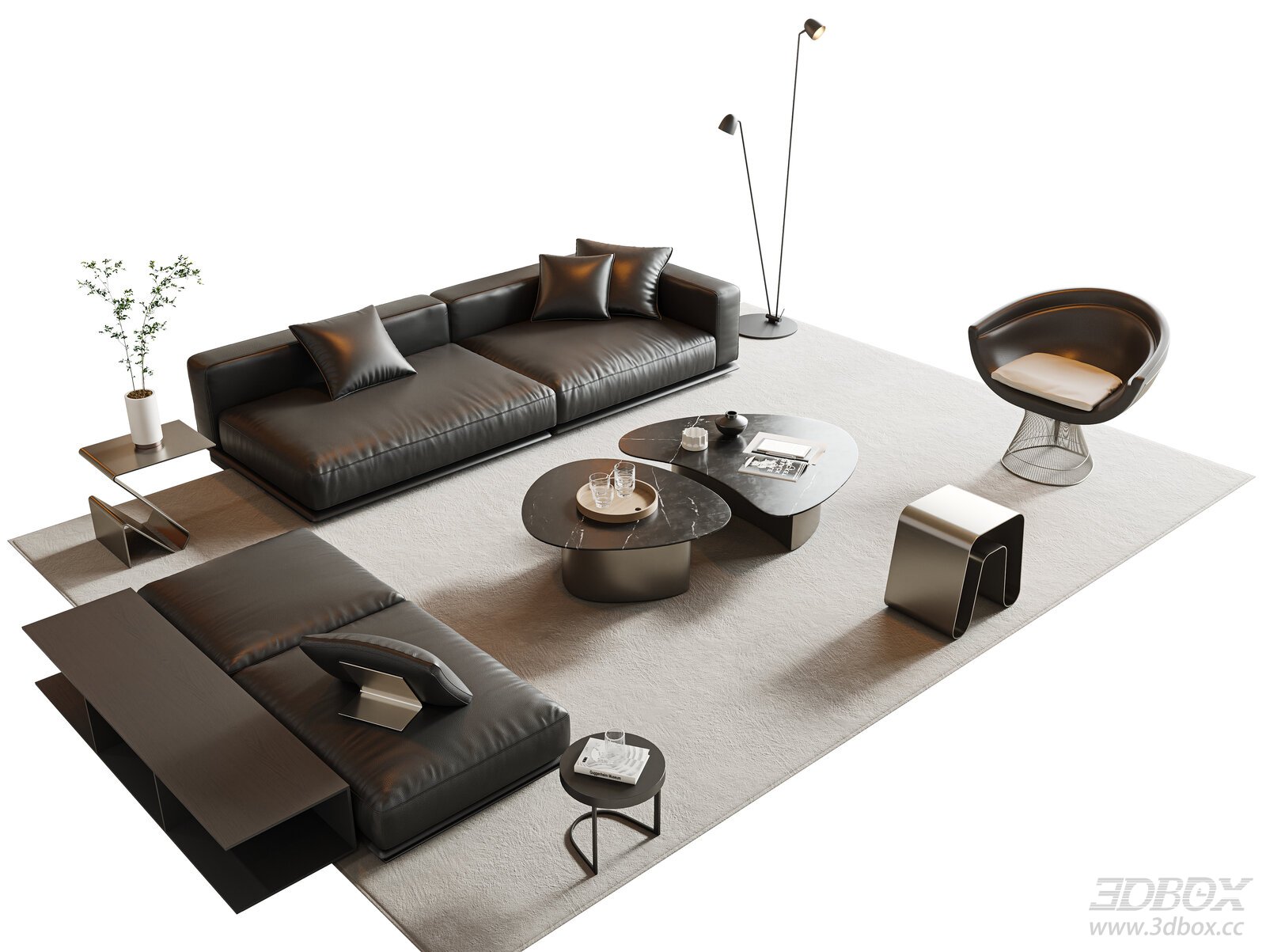 Modern Minimalist Living Room Sofa Set