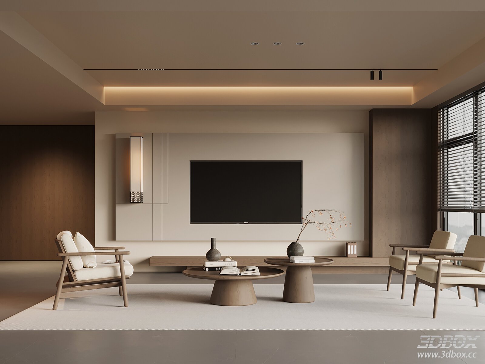 Modern Living Room Interior Model