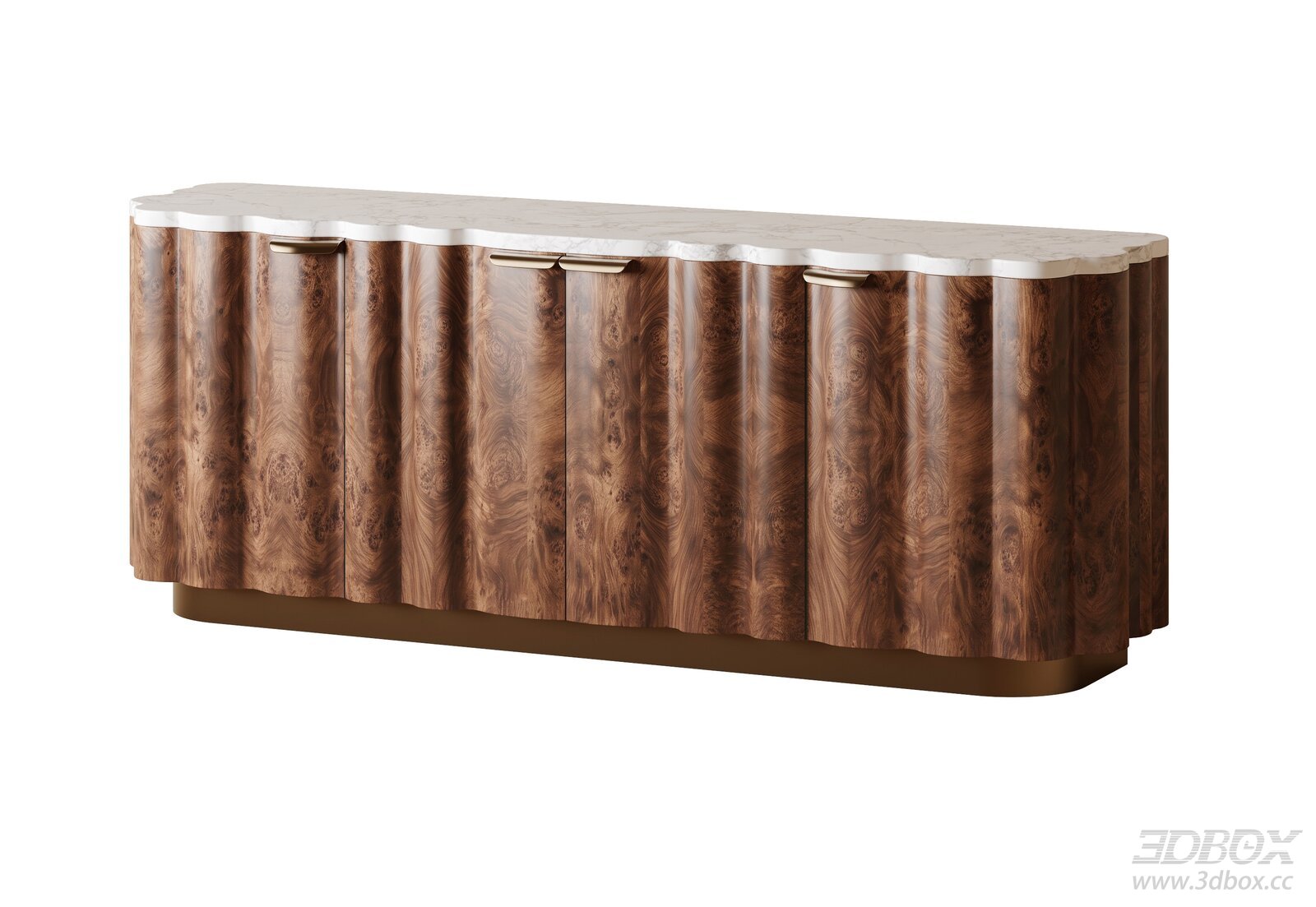 Modern Sideboard with Wood and Marble