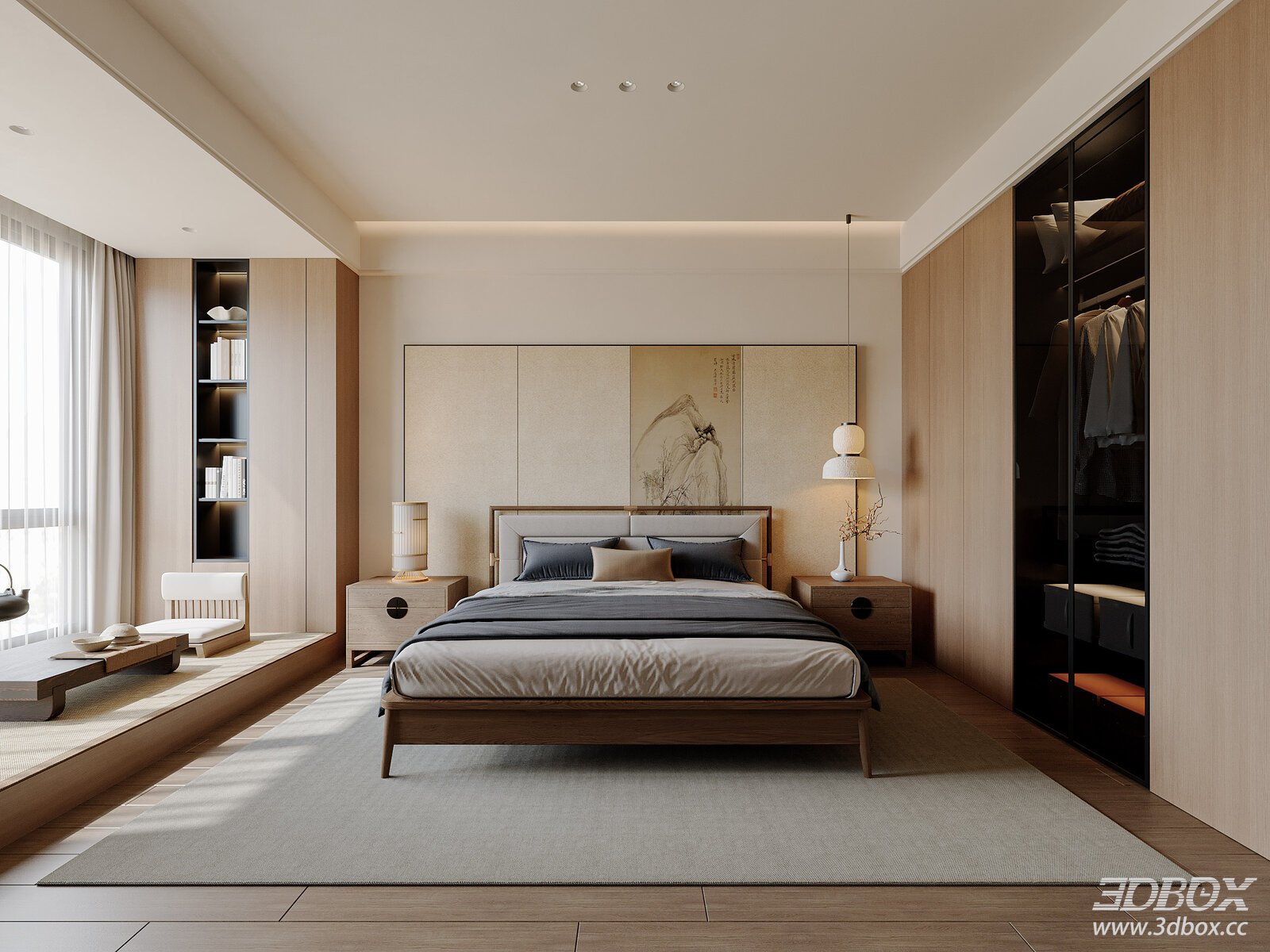 Modern Bedroom Interior Model