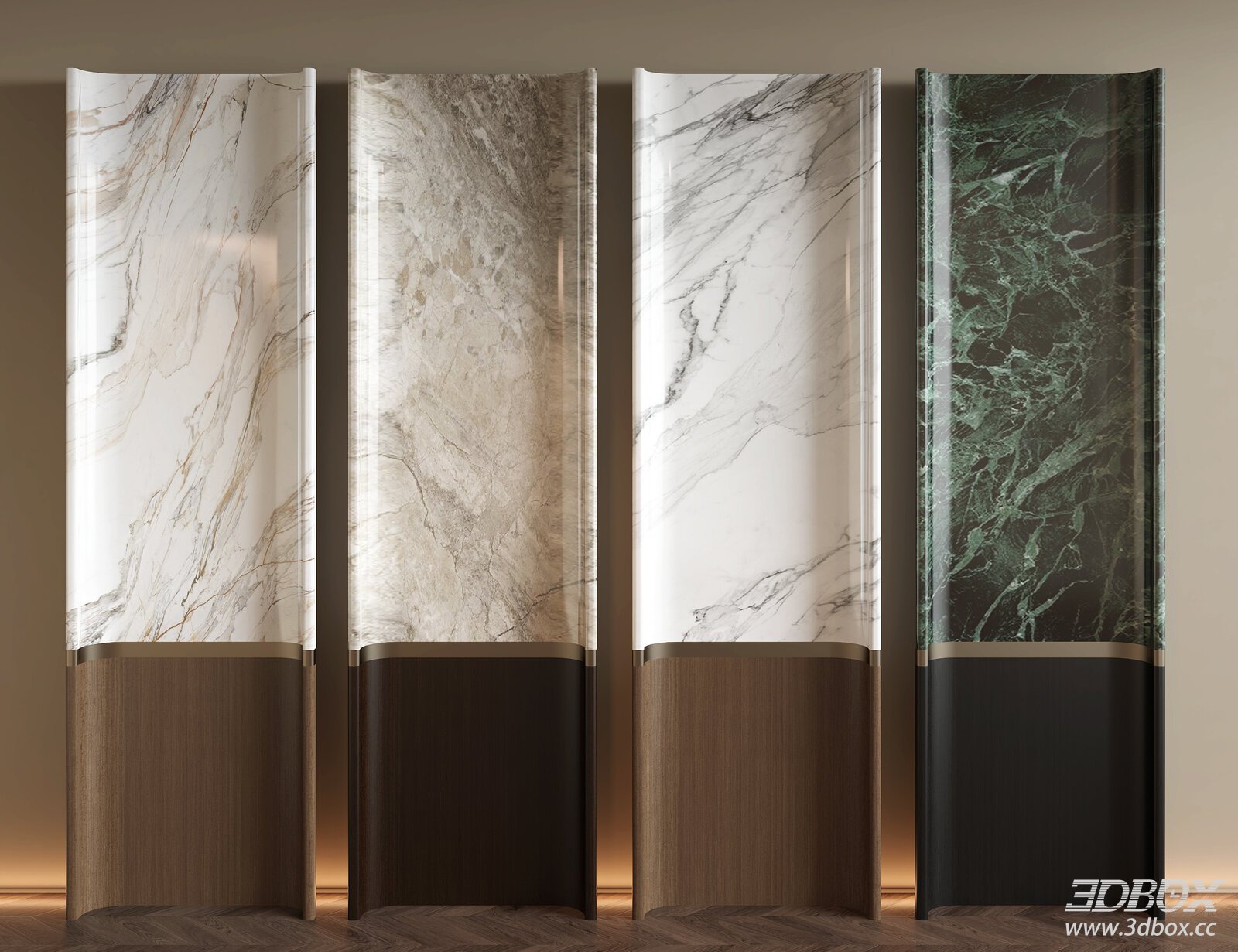 Modern Marble 3D Panel Set