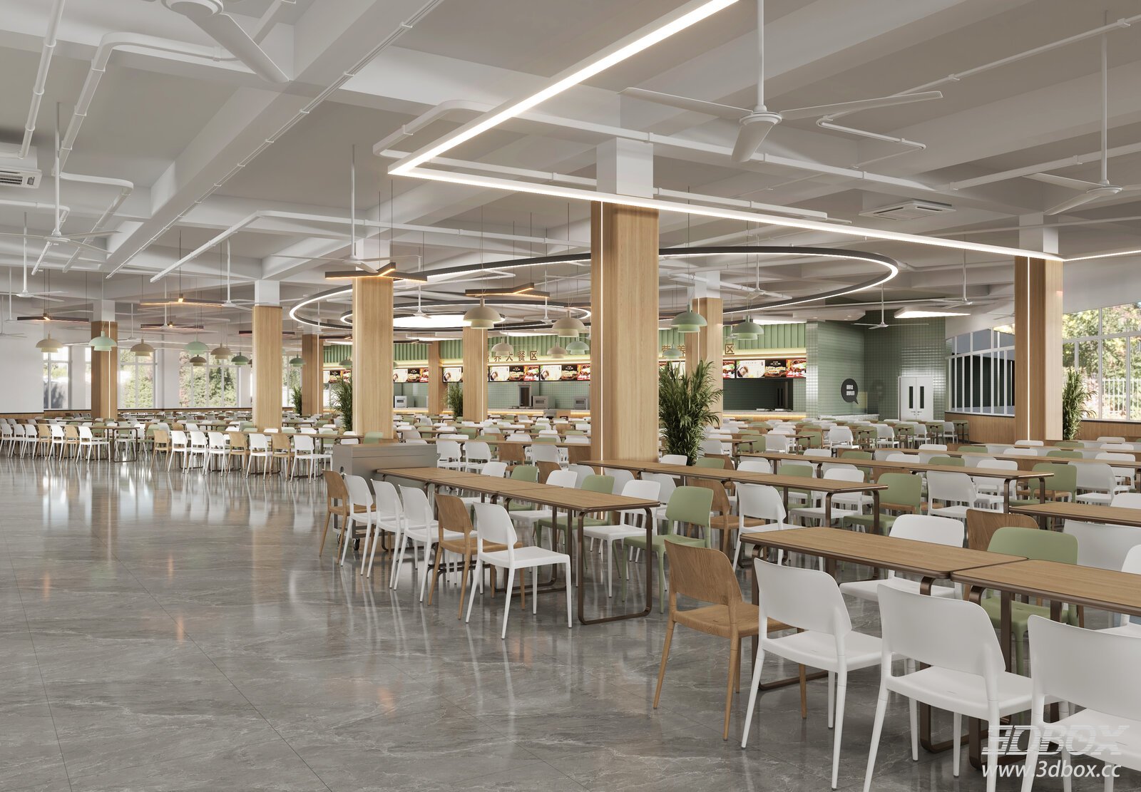 Modern Restaurant Interior Model