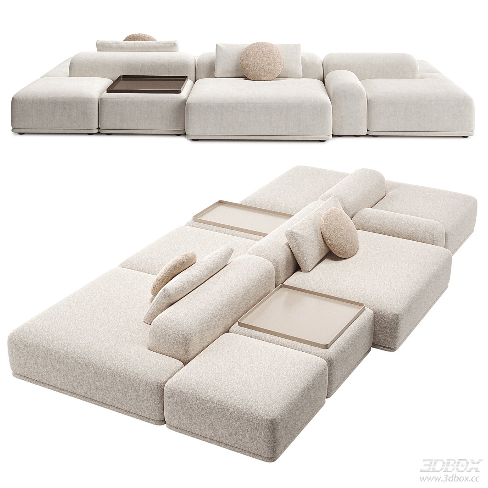 Modern Fabric Sofa Set