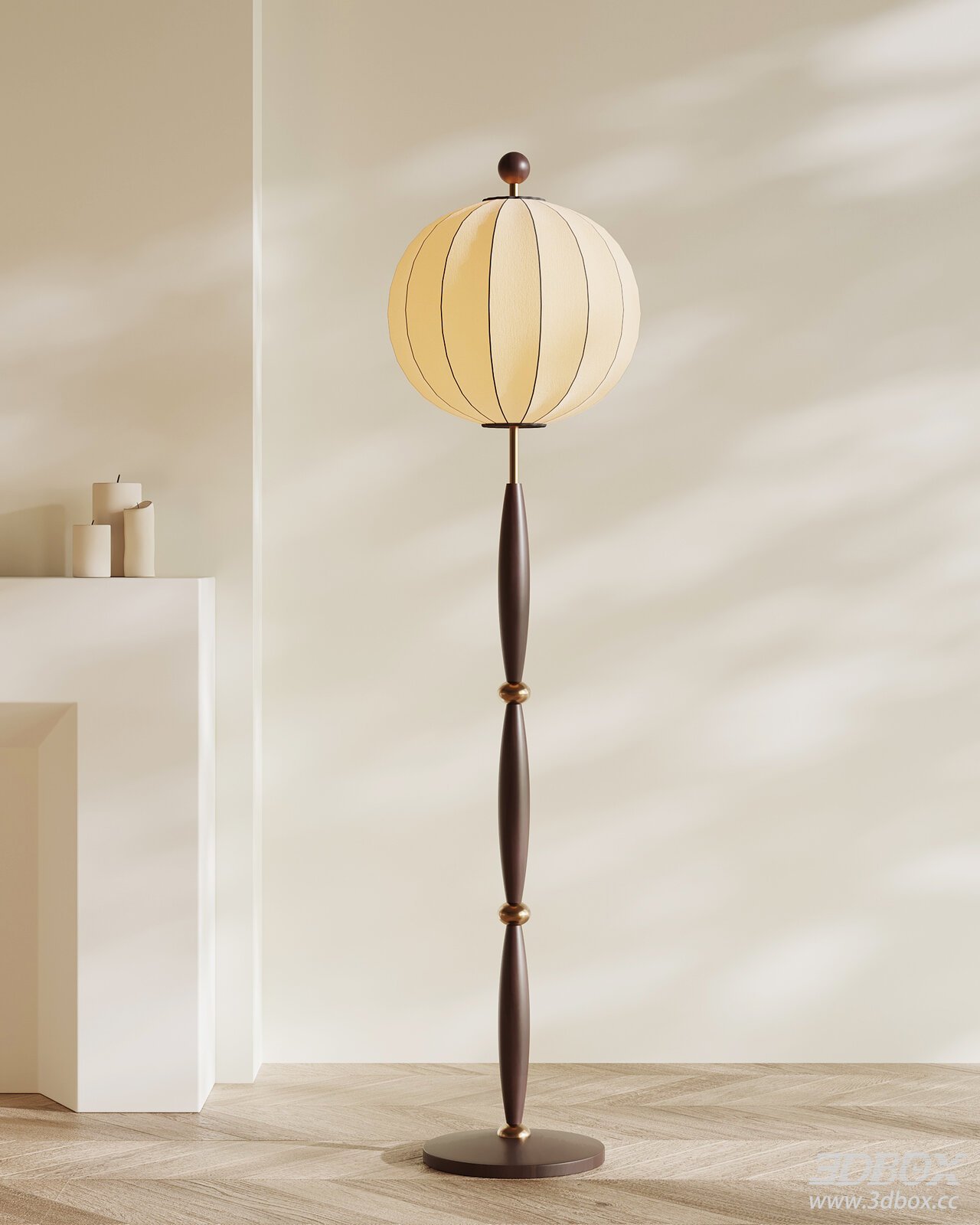 Modern Fabric Floor Lamp