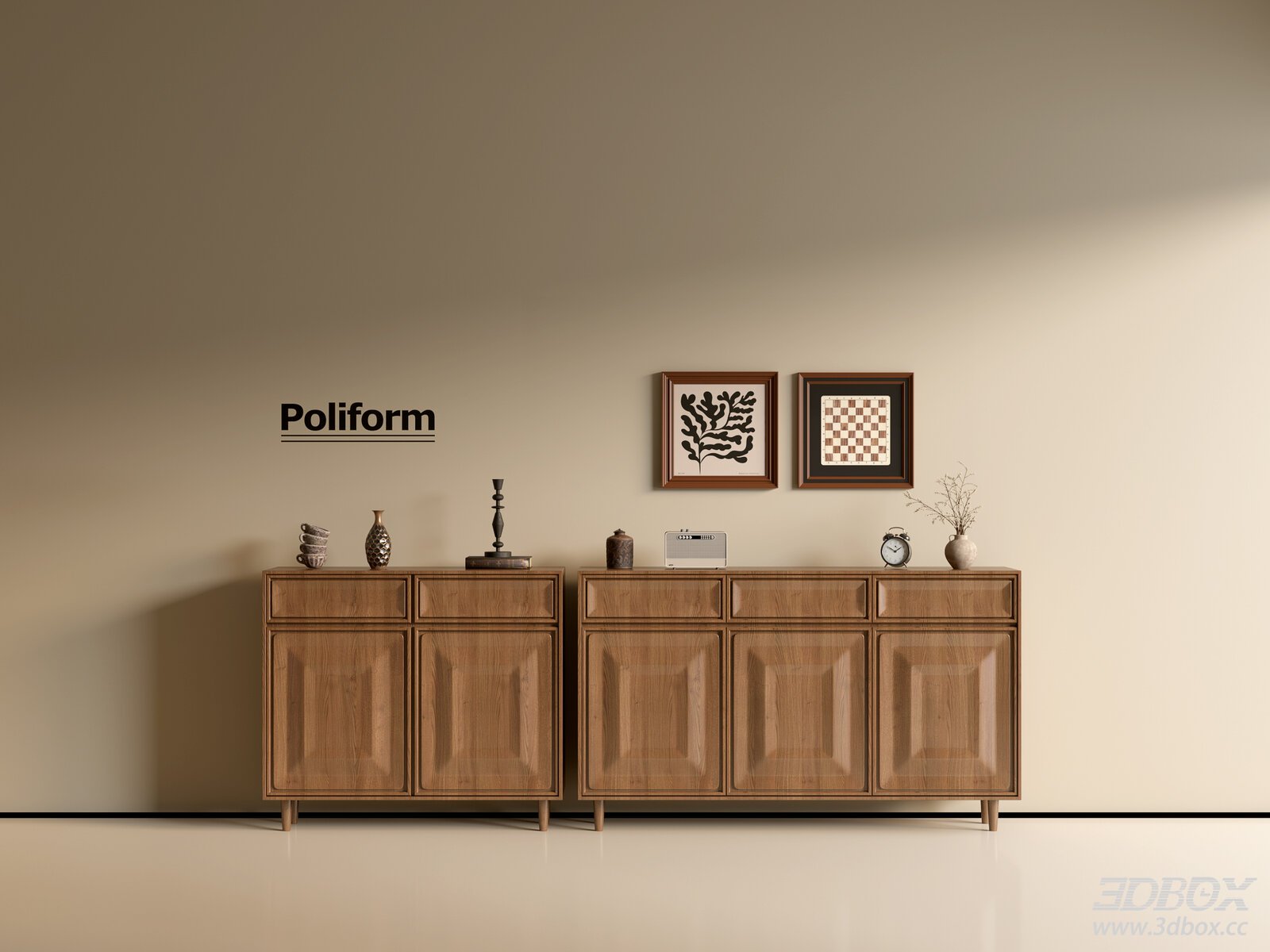Modern Wooden Sideboard Cabinet