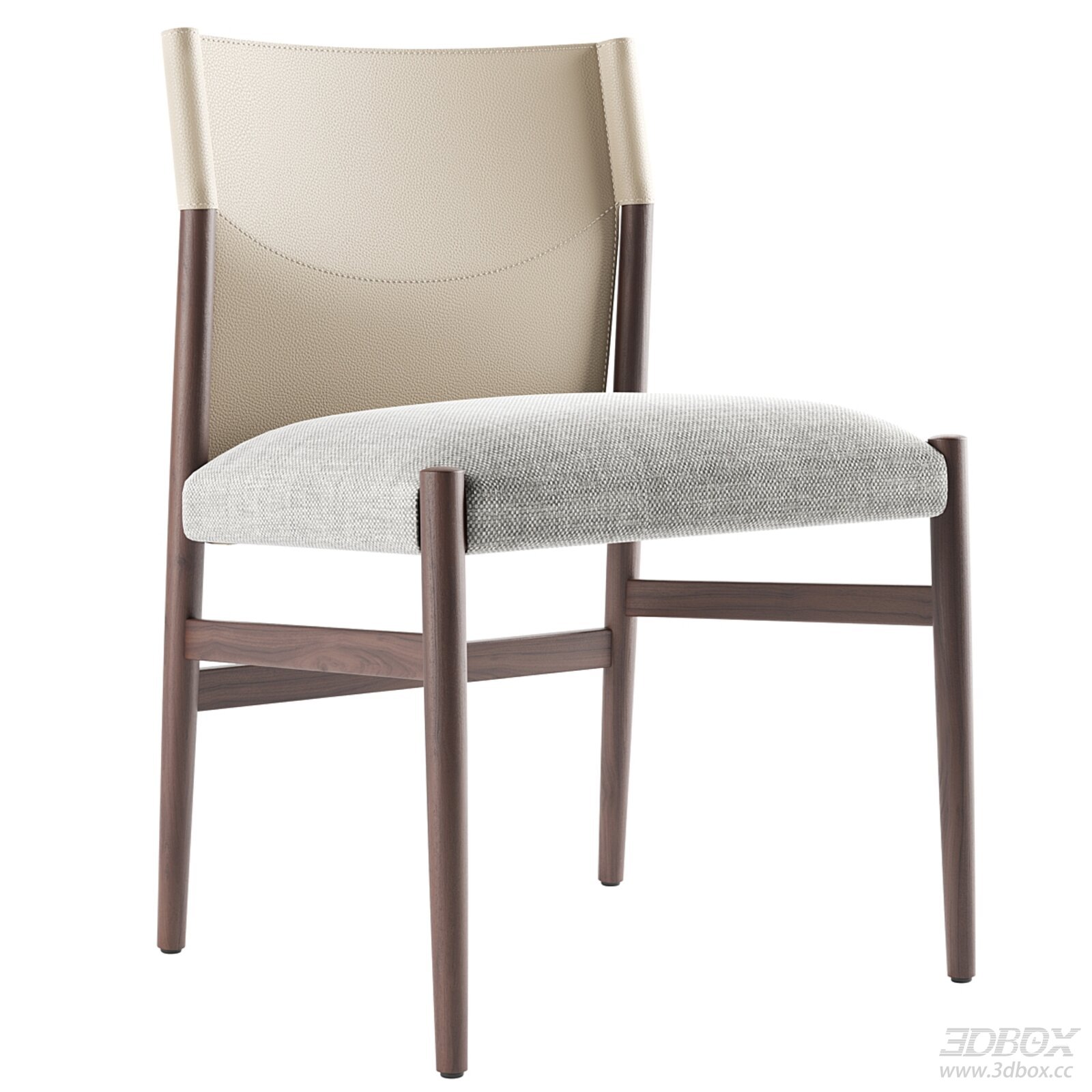 Modern Fabric - Upholstered Wooden Chair