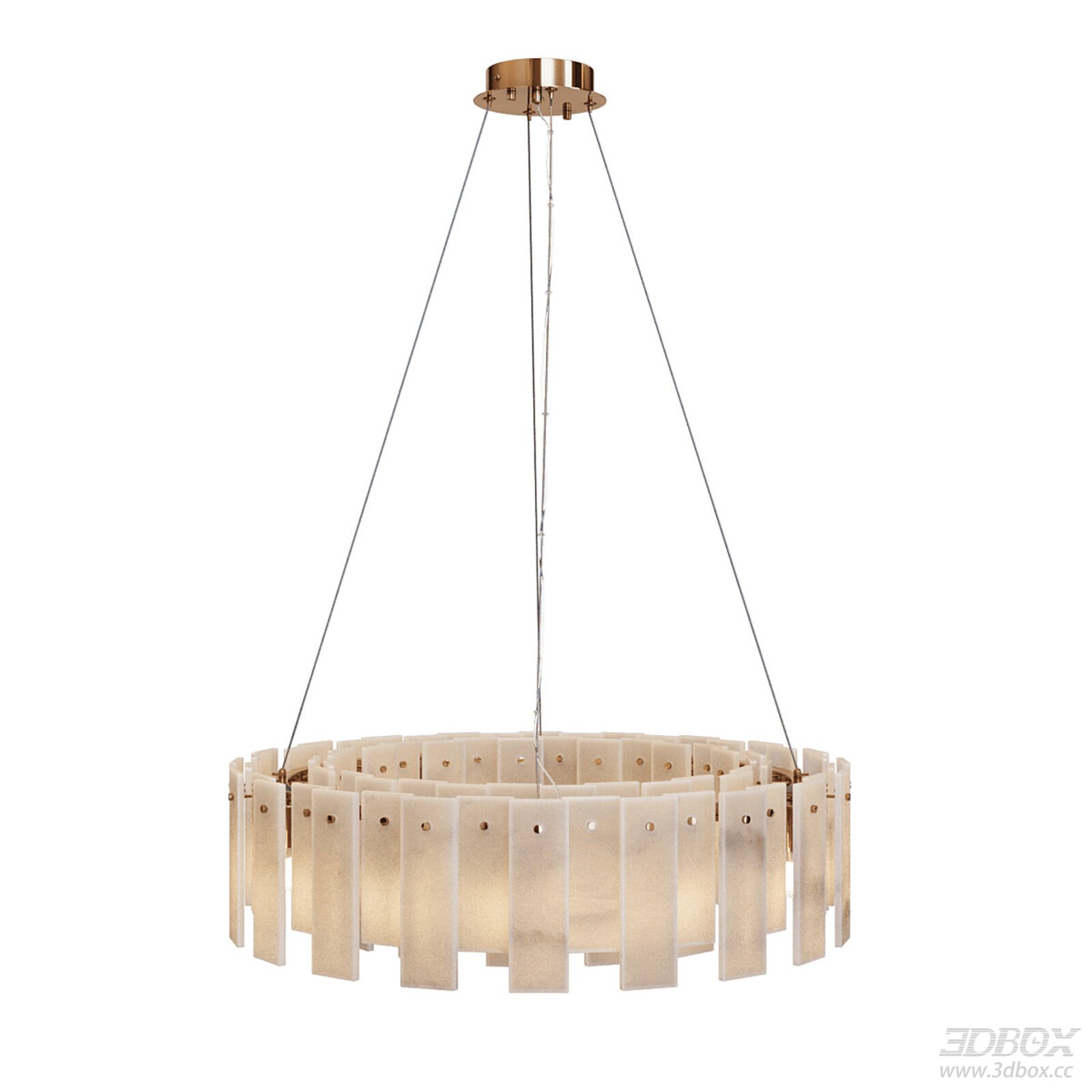 Modern Fabric - Metal Ceiling Lamp