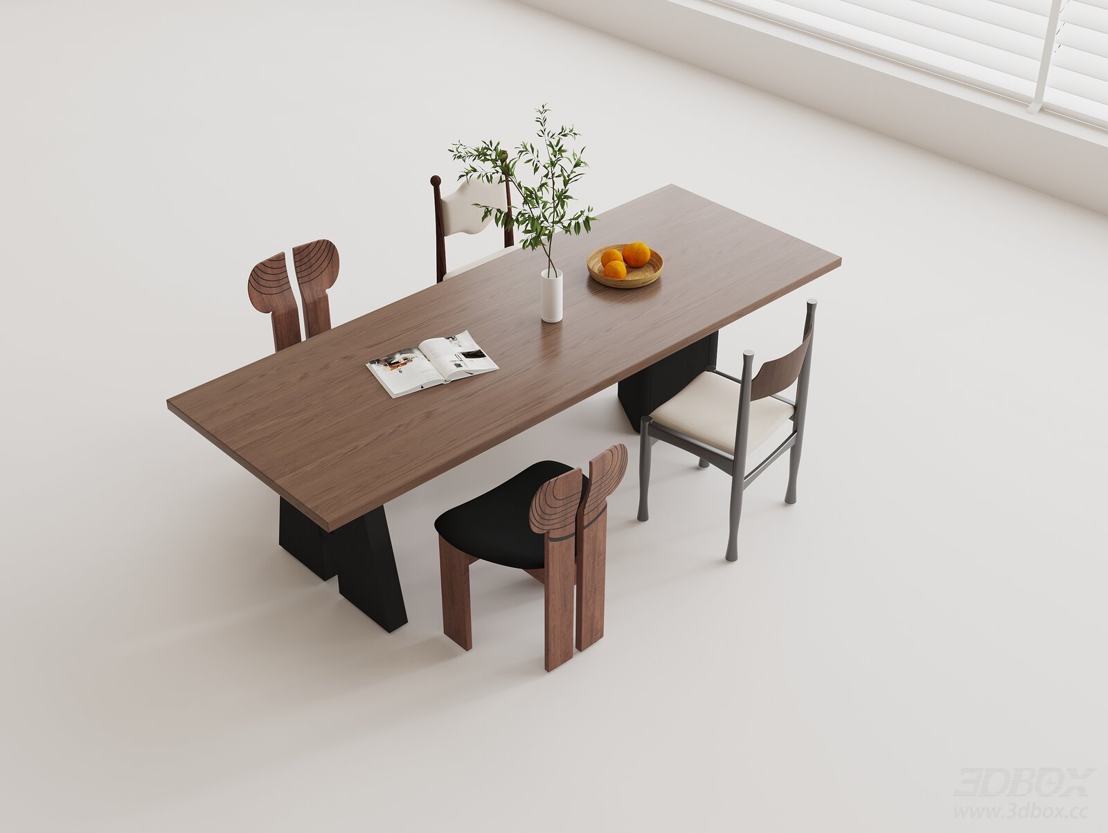 Modern Dining Table and Chairs Set