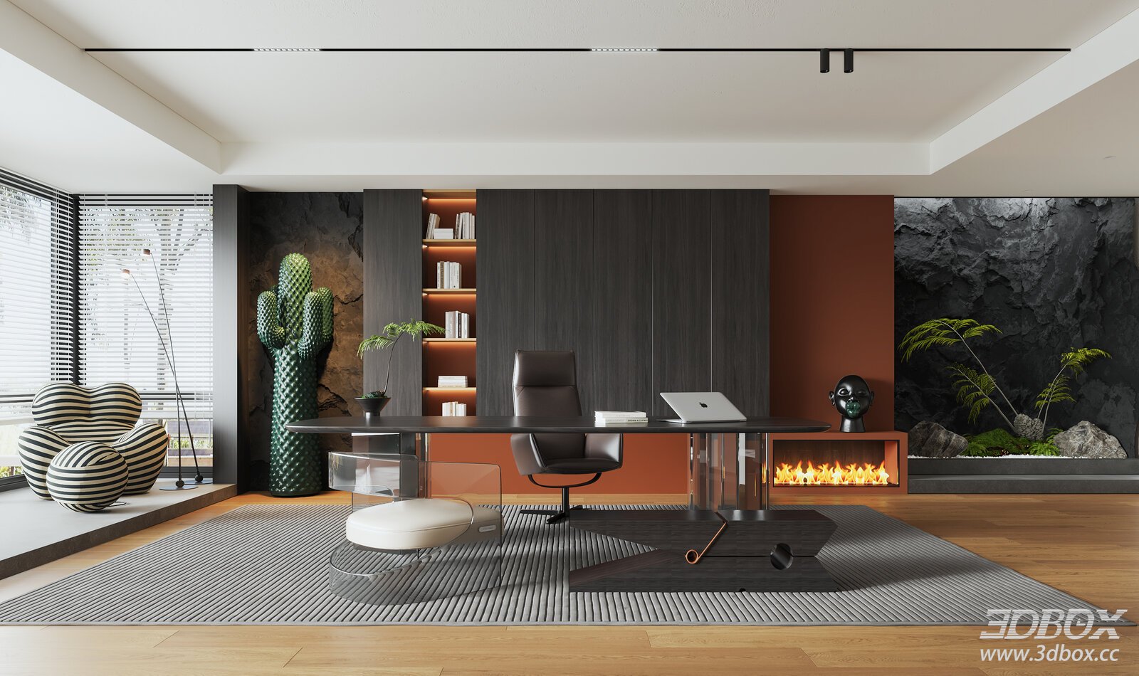 Modern Office Room Furniture Model