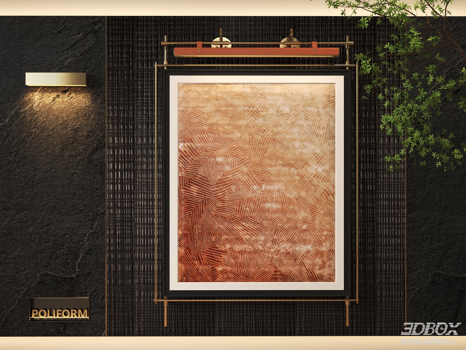 Modern Wall - mounted Picture Frame with Lighting