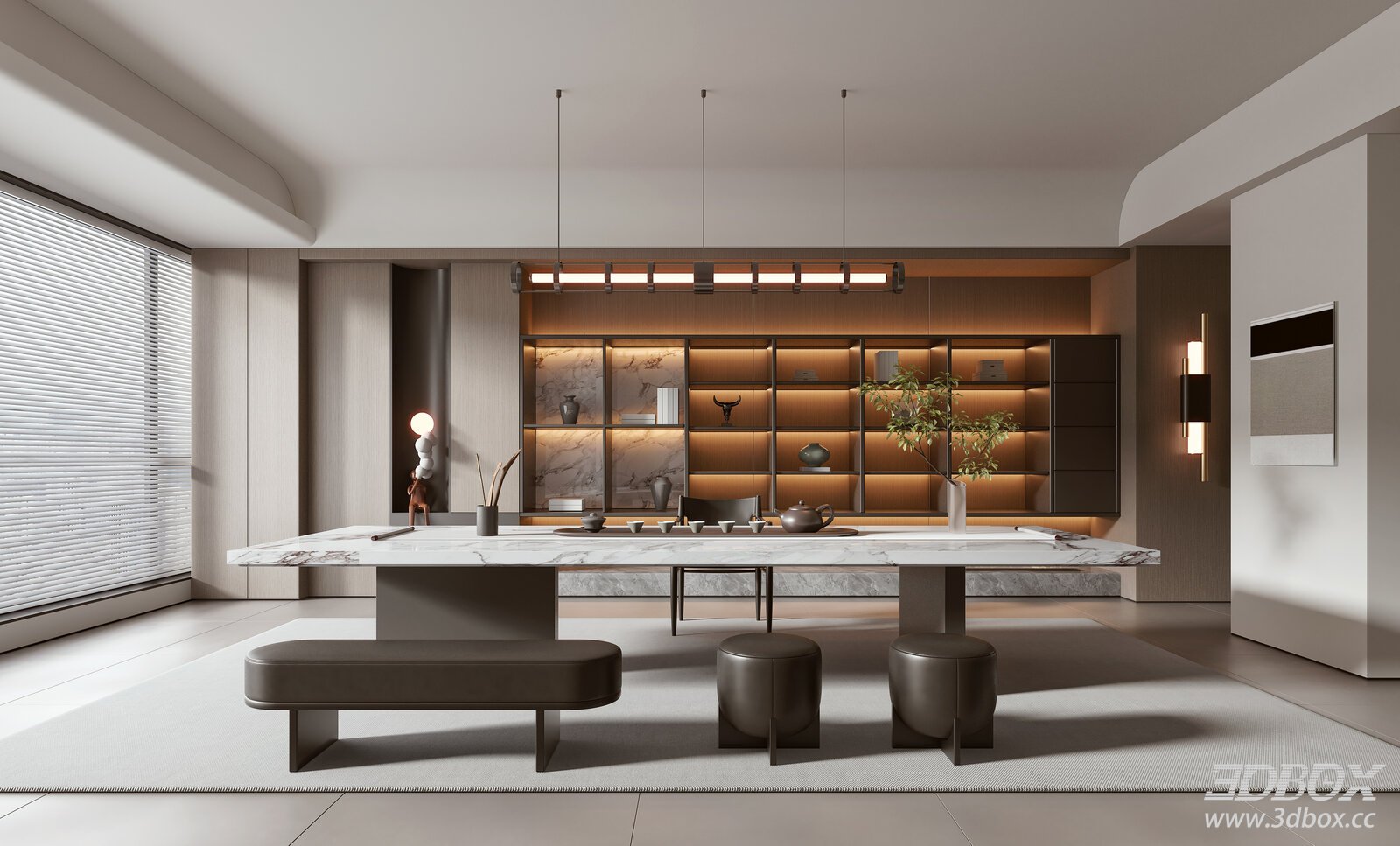 Modern Living Room Interior Model