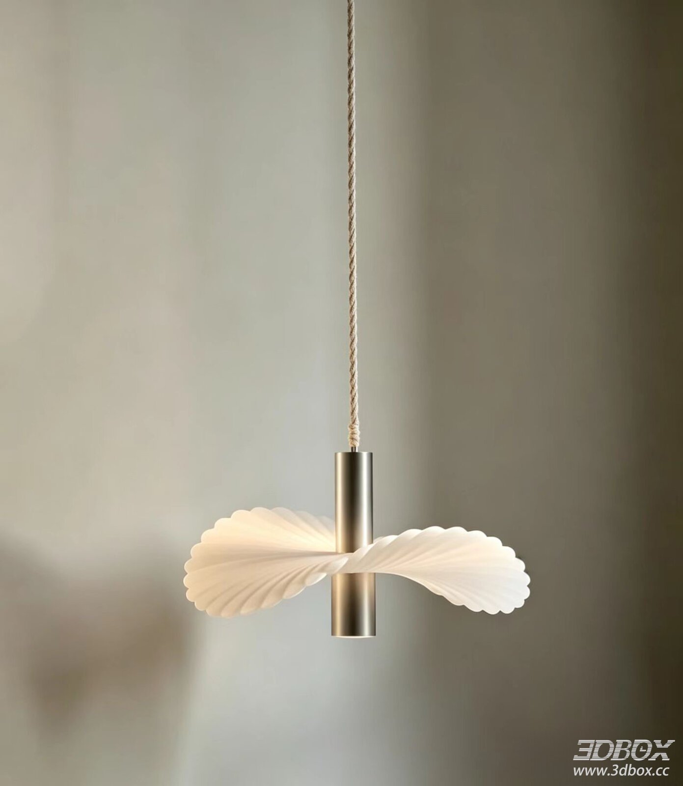 Modern Ceiling Lamp with Metal and Fabric