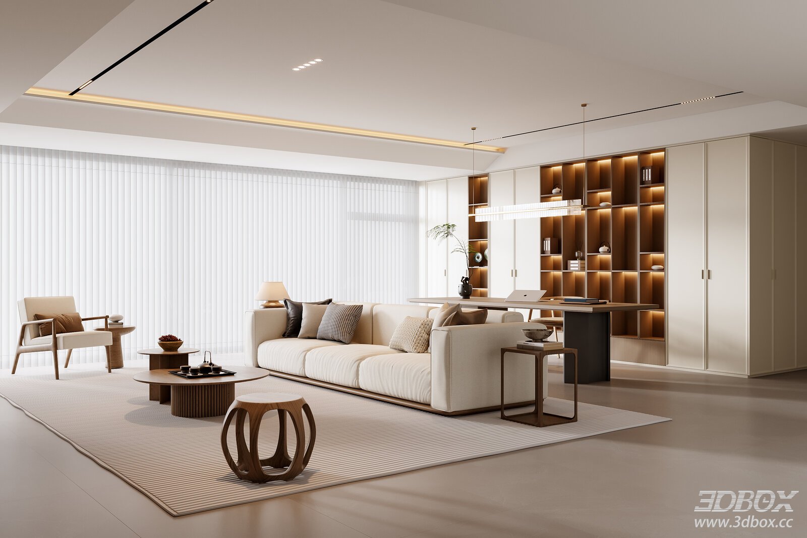 Modern Living Room Interior Model